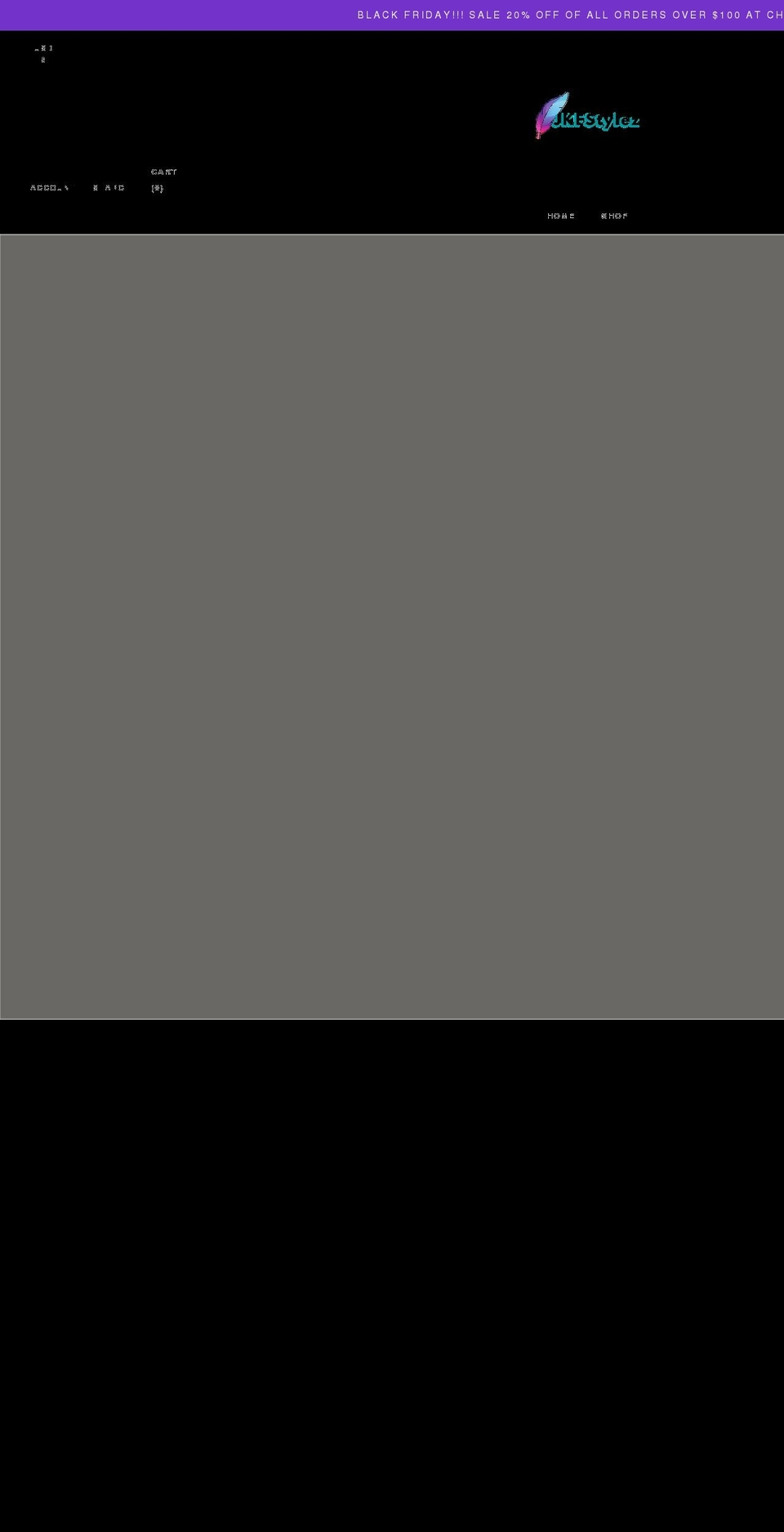 jkfstylez.com shopify website screenshot