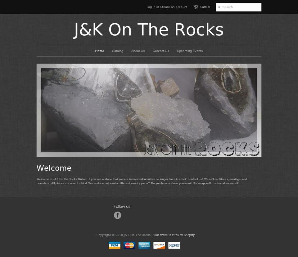 jkontherocks.com shopify website screenshot