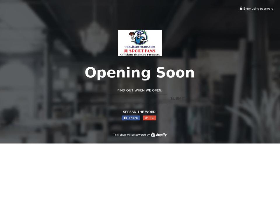 jksportfans.com shopify website screenshot