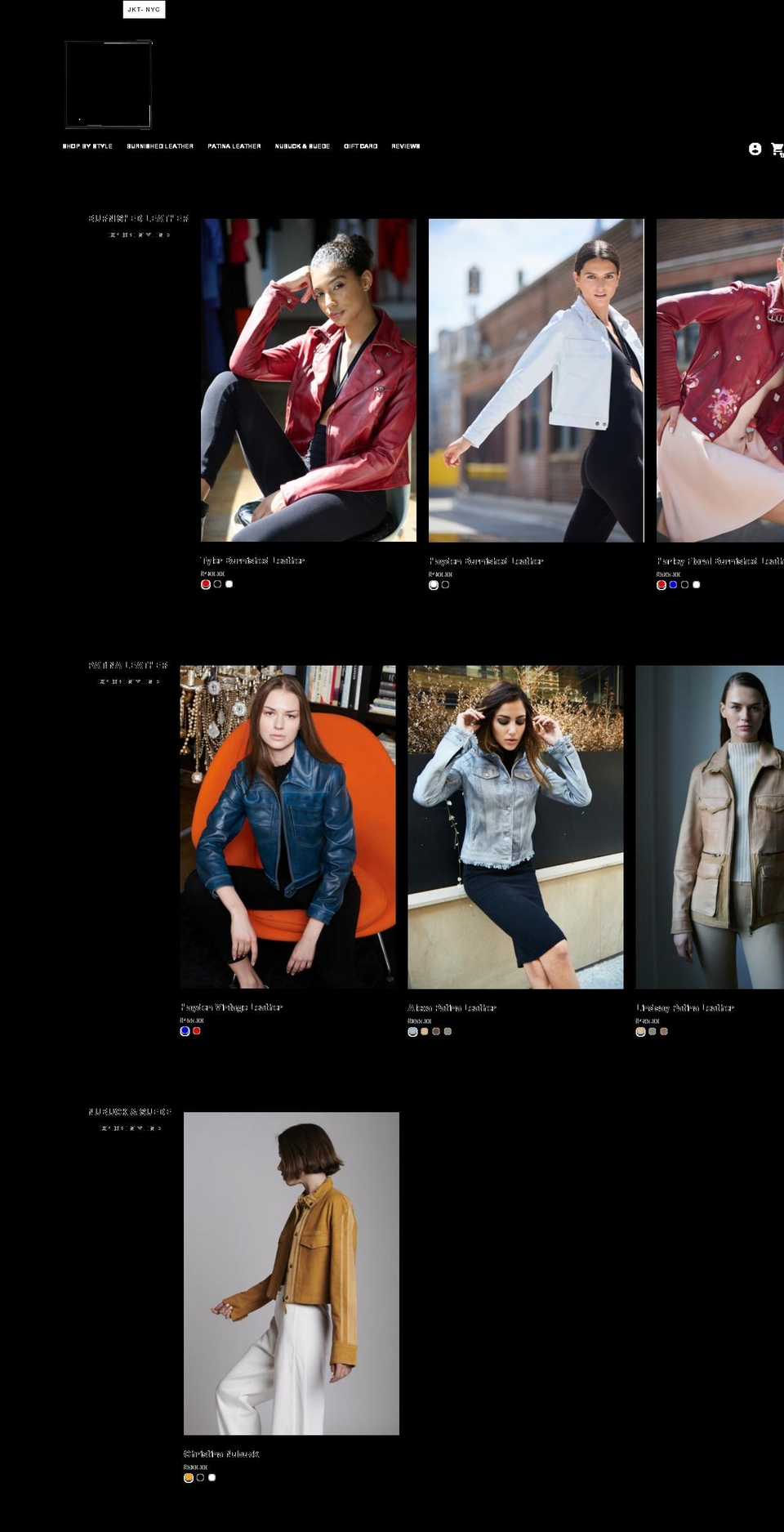 jkt-nyc.com shopify website screenshot