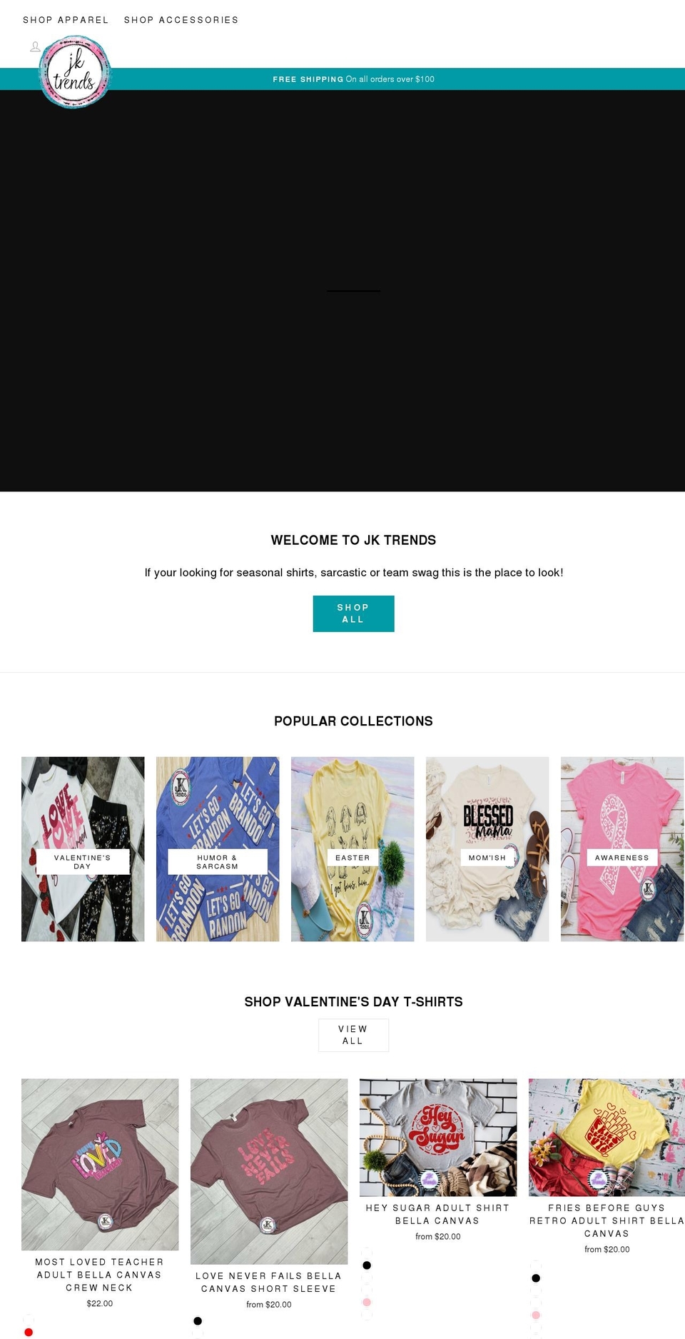jktrends.com shopify website screenshot