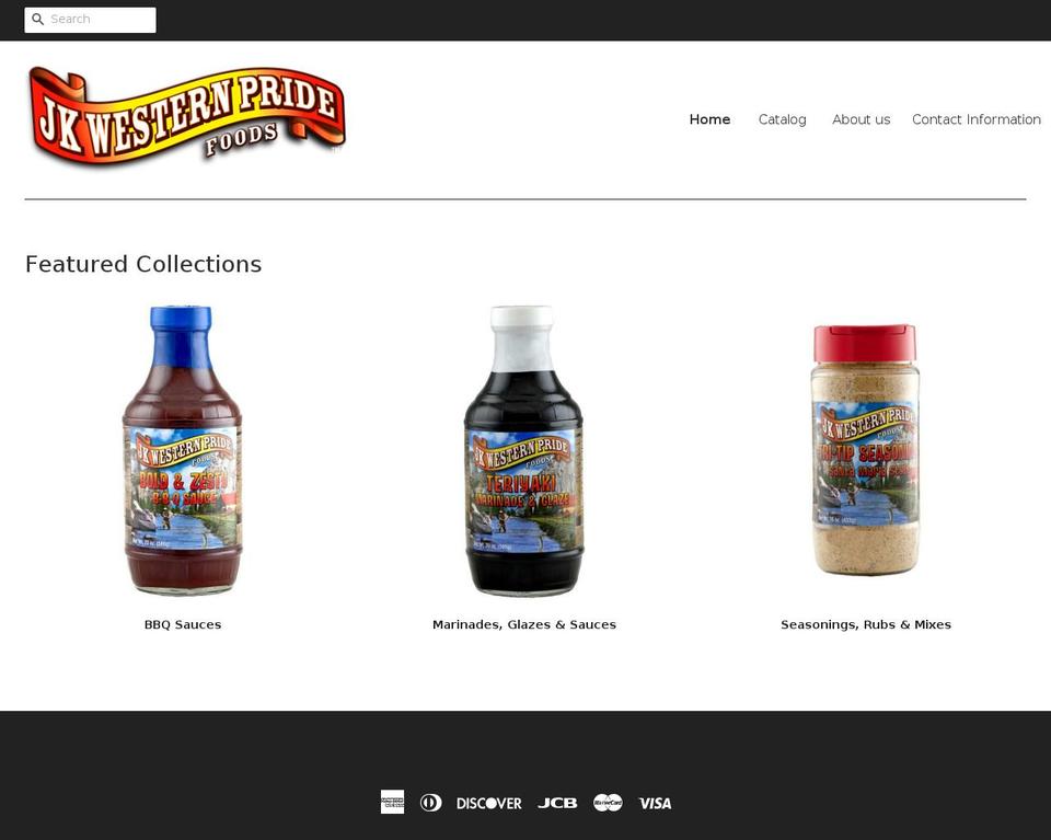 jkwesternpride.com — Shopify storefront screenshot