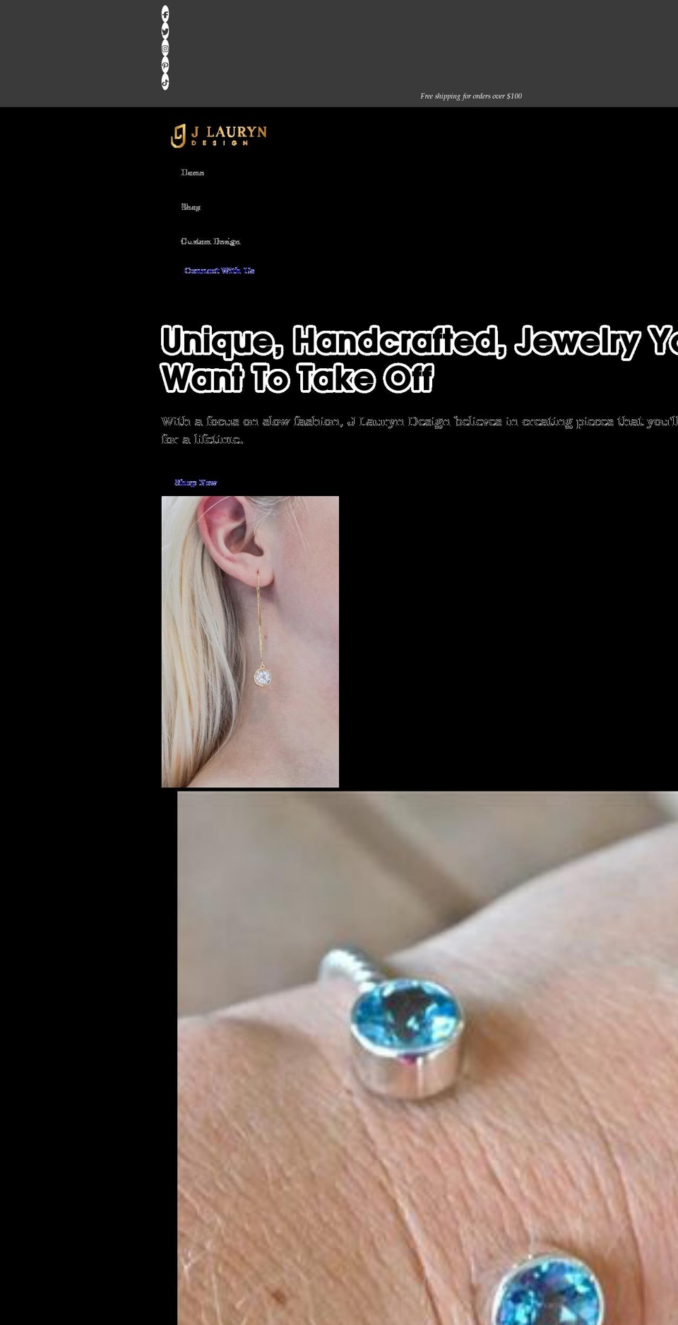 jlauryndesign.com shopify website screenshot