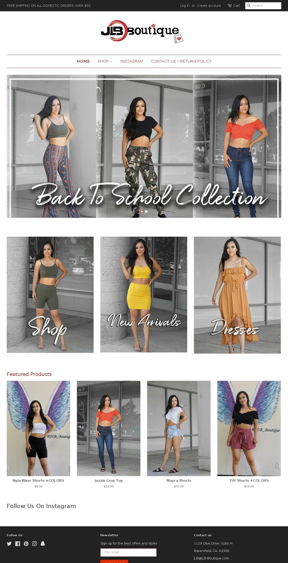 jlb-boutique.com — Shopify storefront screenshot