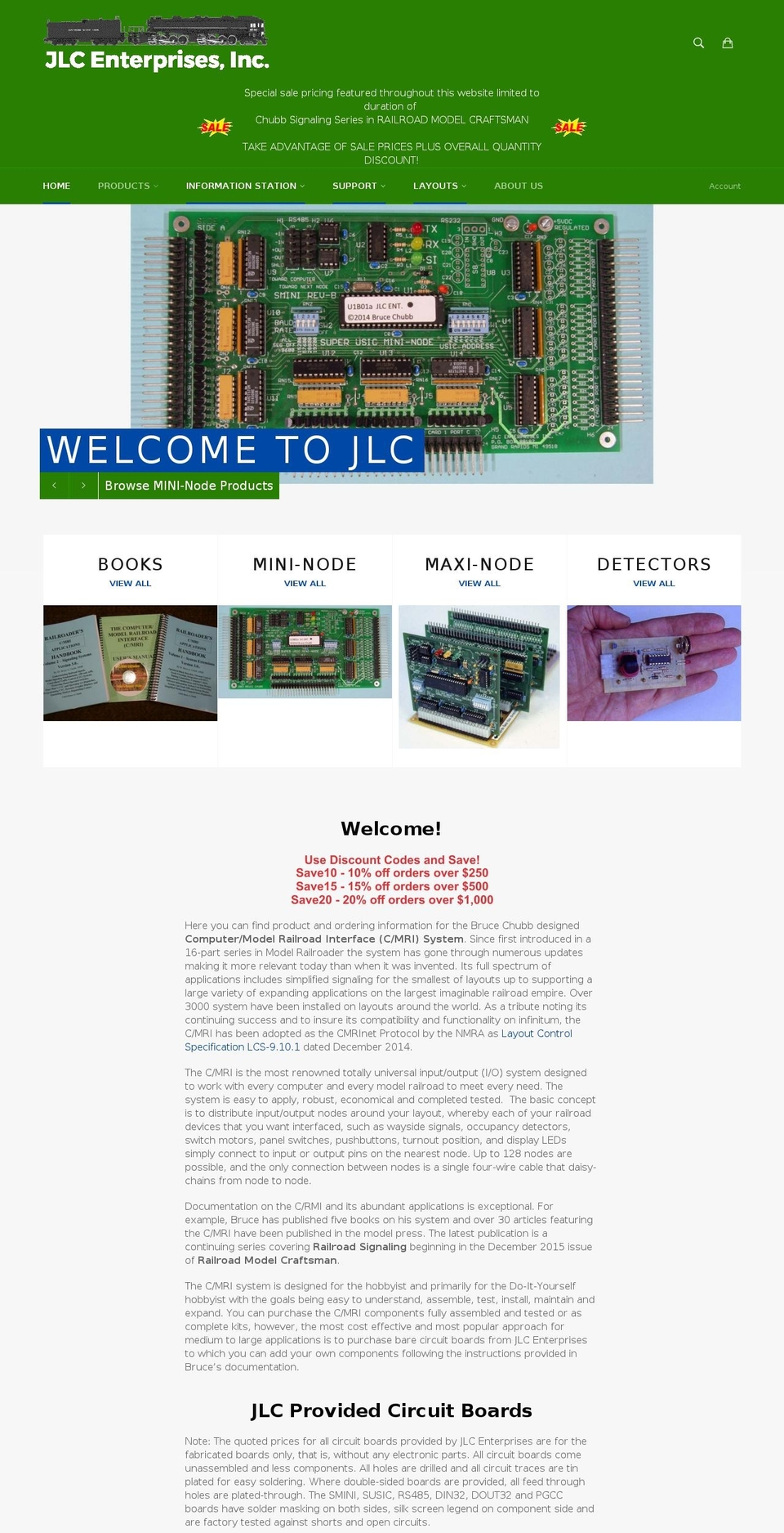 jlcenterprises.net shopify website screenshot