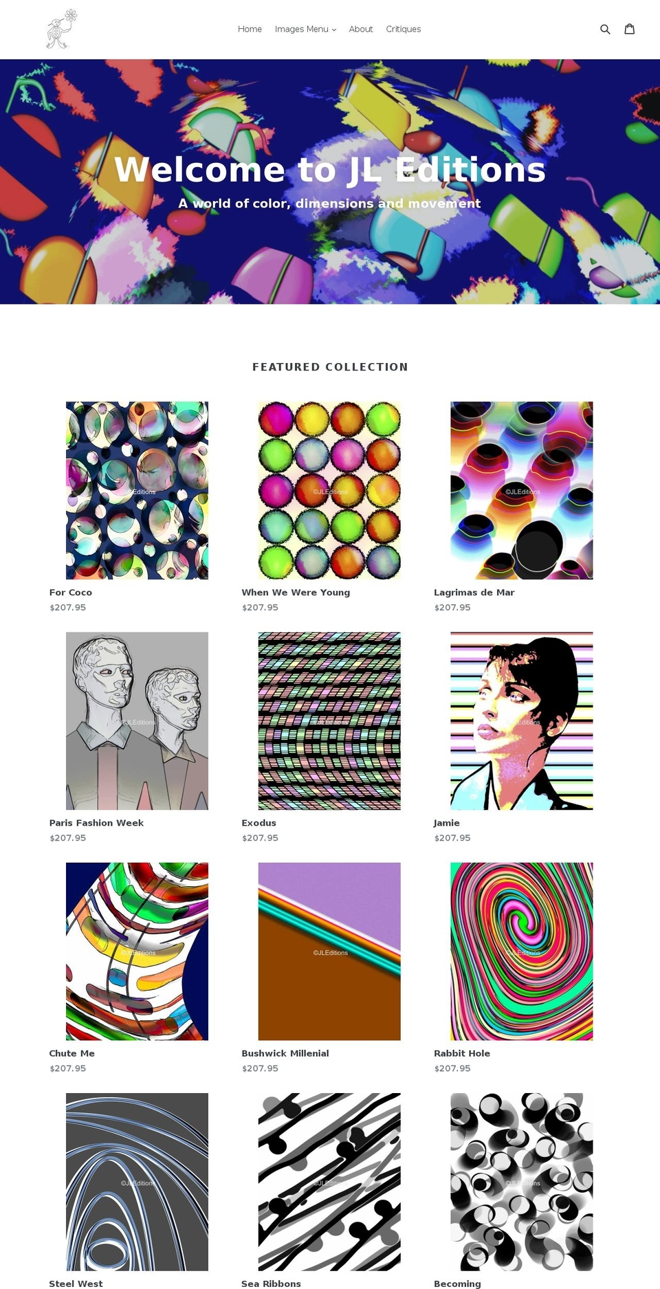jleditions.com — Shopify storefront screenshot