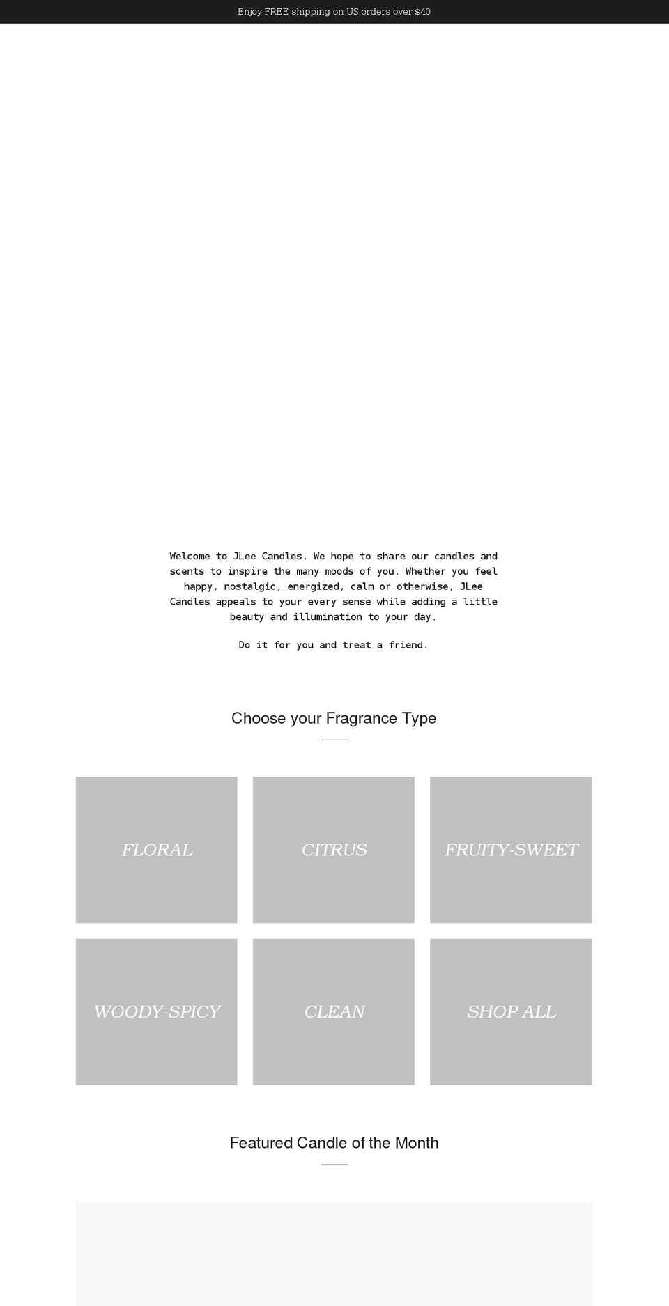 jlee-candles.myshopify.com shopify website screenshot