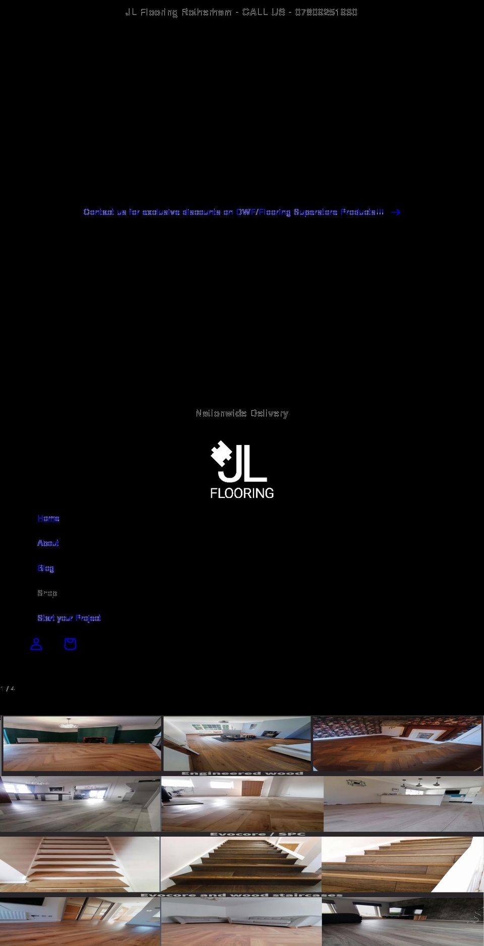 jlflooringrotherham.co.uk shopify website screenshot