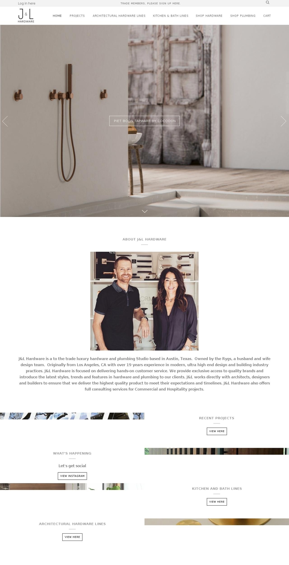 jlhardwareatx.com shopify website screenshot