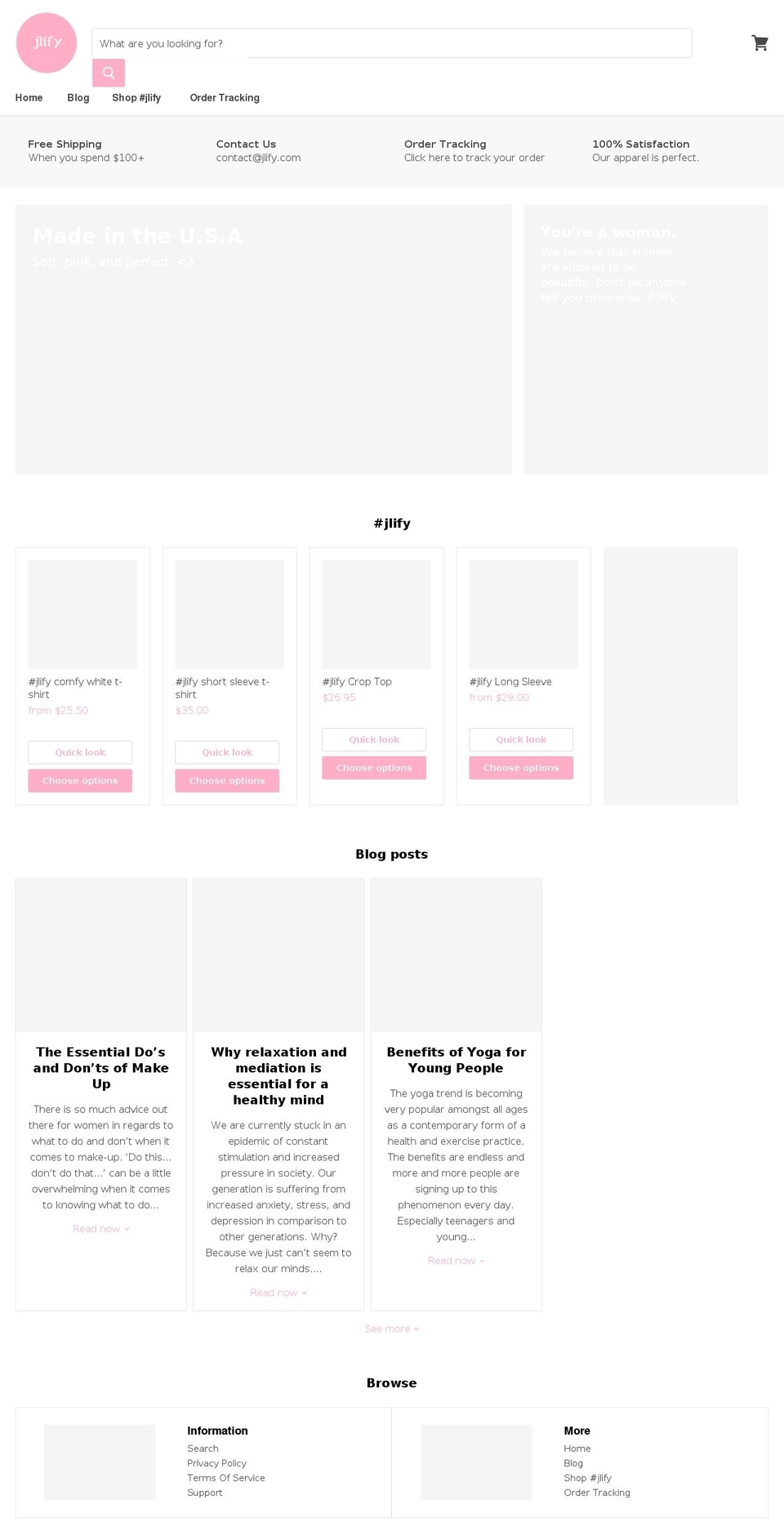 jlify.com — Shopify storefront screenshot