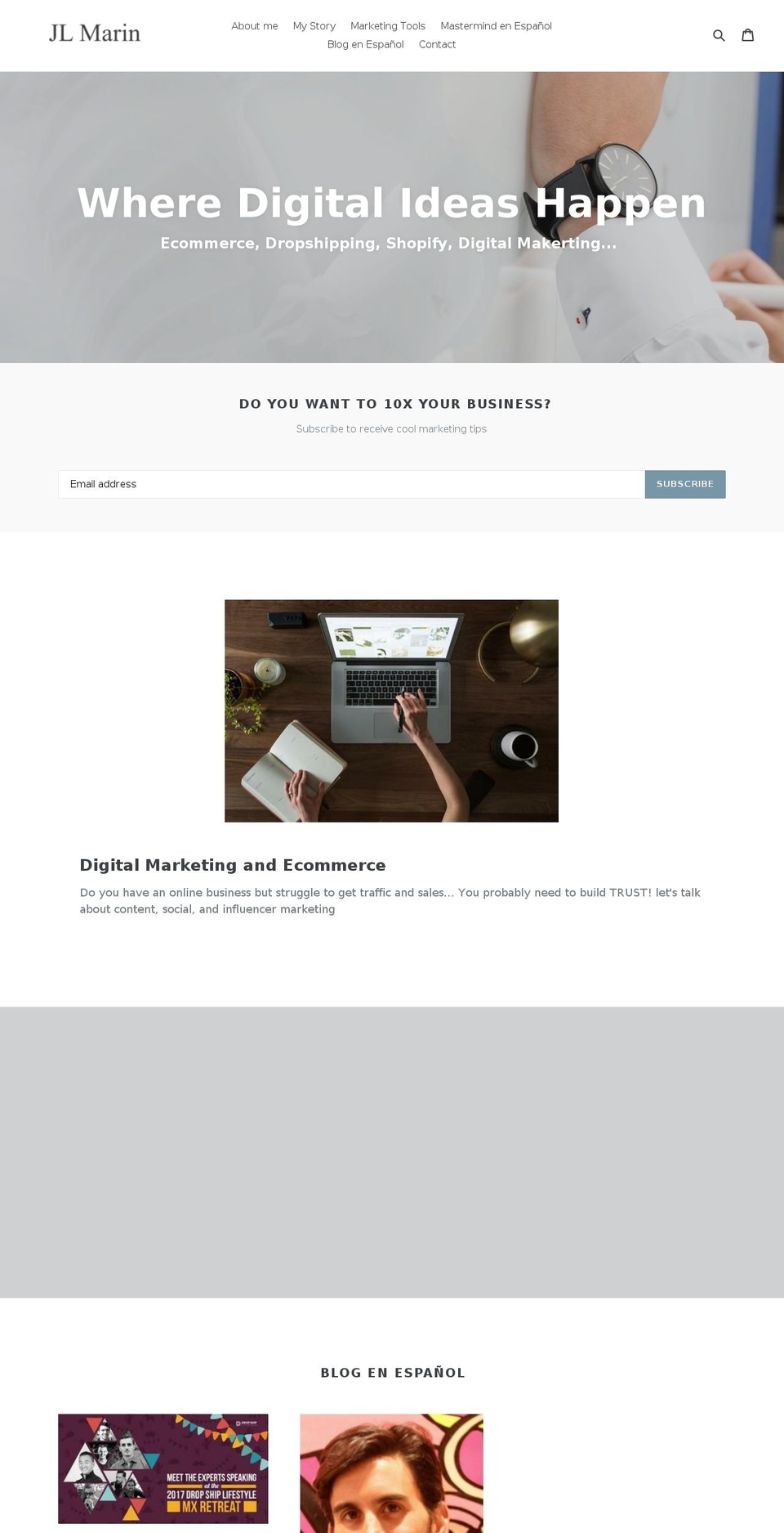 jlmarin.com — Shopify storefront screenshot