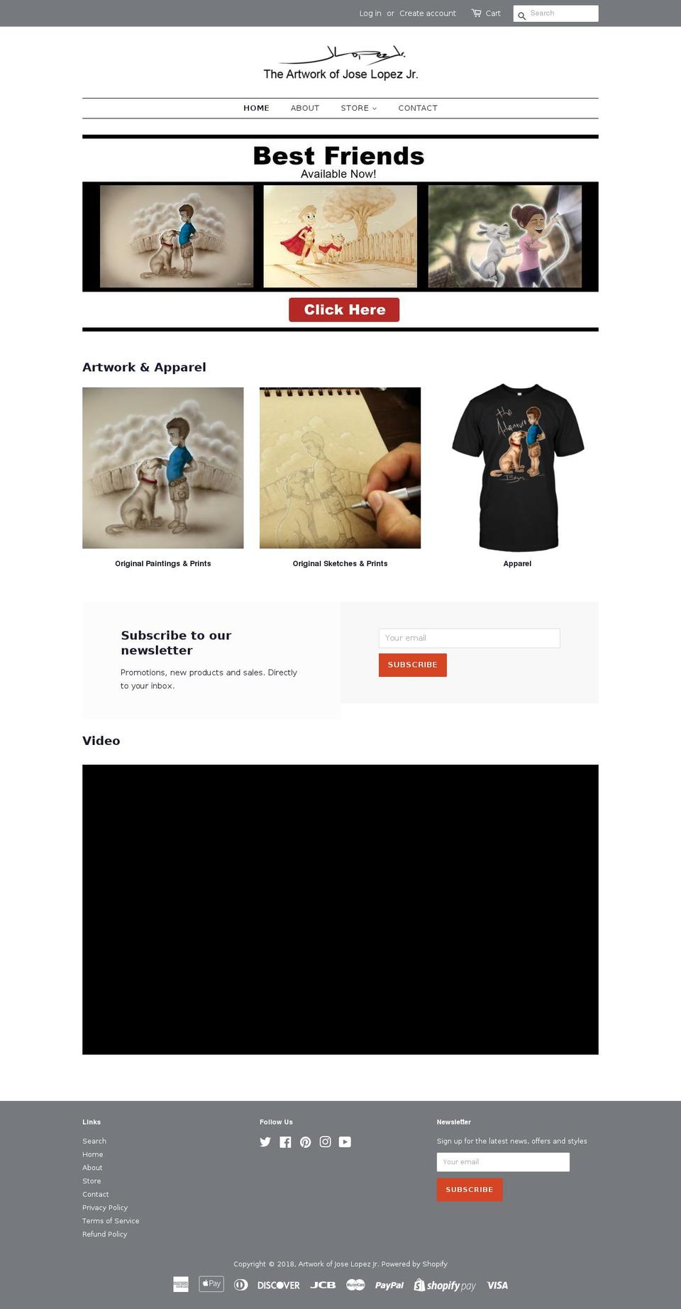 jlopezjr.com — Shopify storefront screenshot