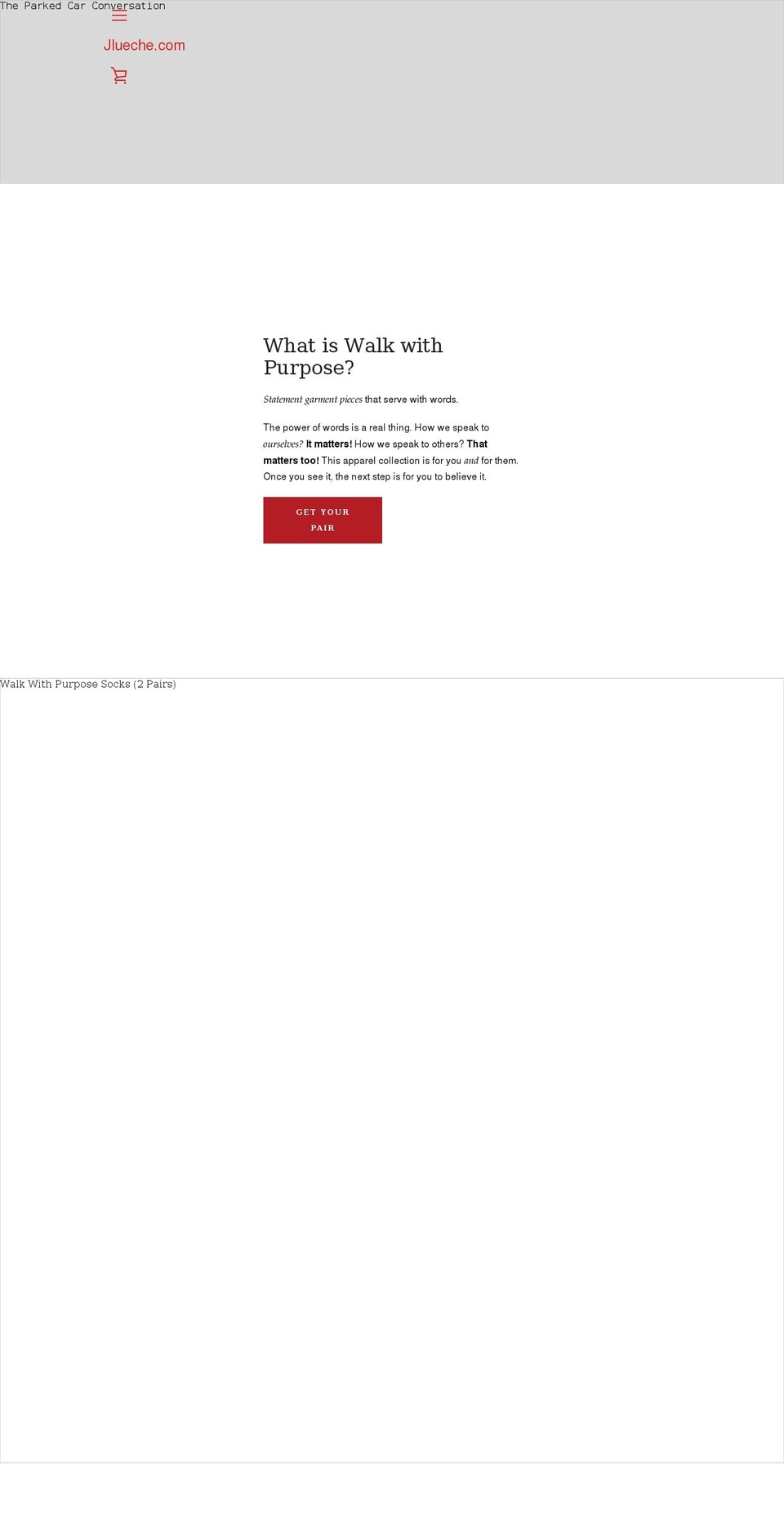 jlueche.com shopify website screenshot