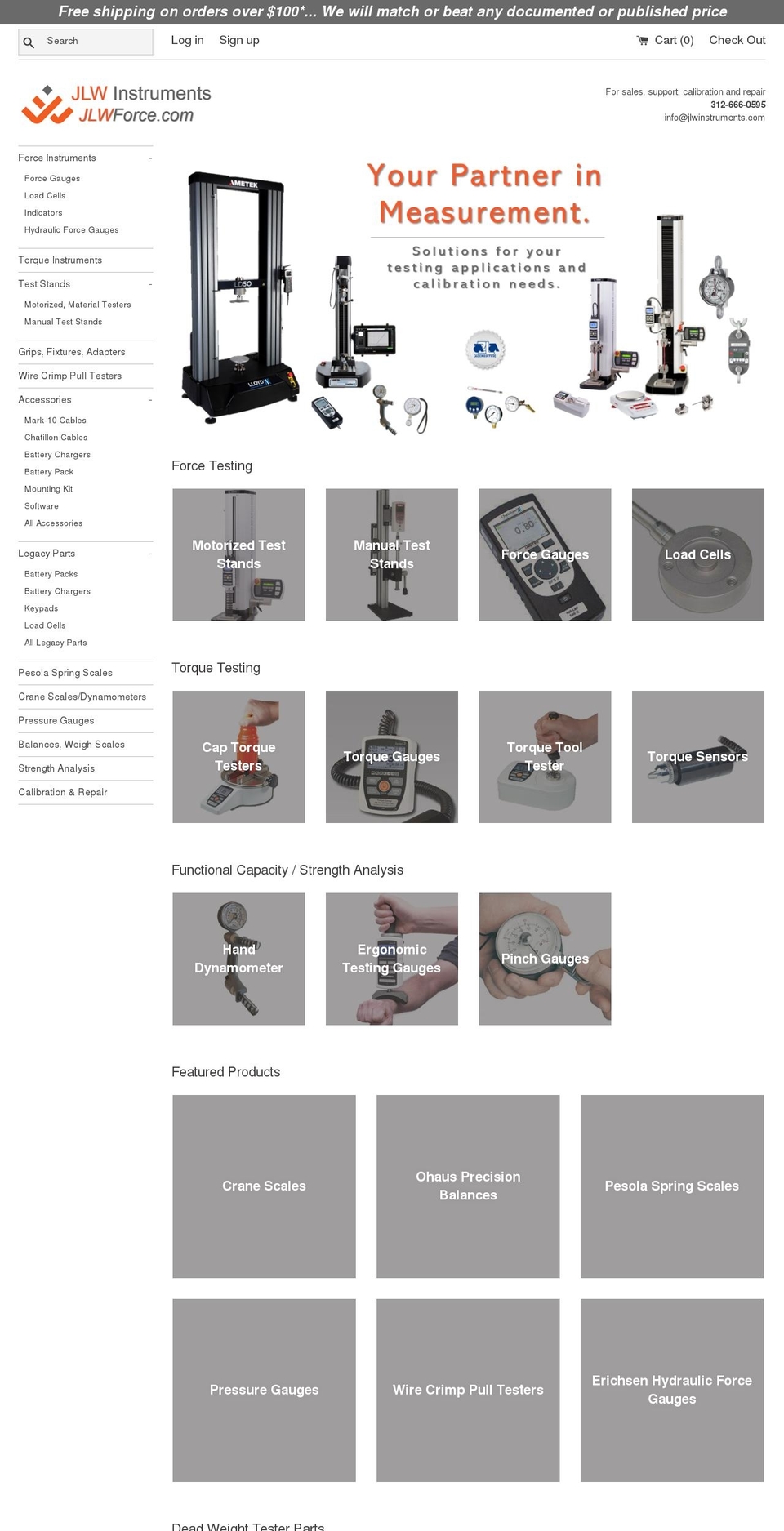 jlwforce.com — Shopify storefront screenshot