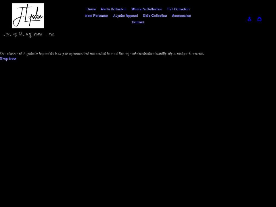 jlyshe.com shopify website screenshot