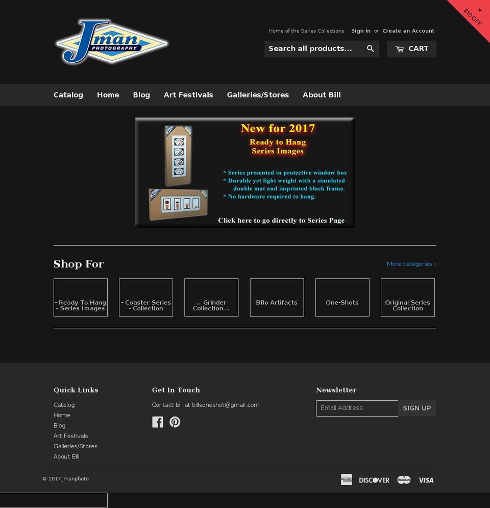 jmanphoto.com shopify website screenshot