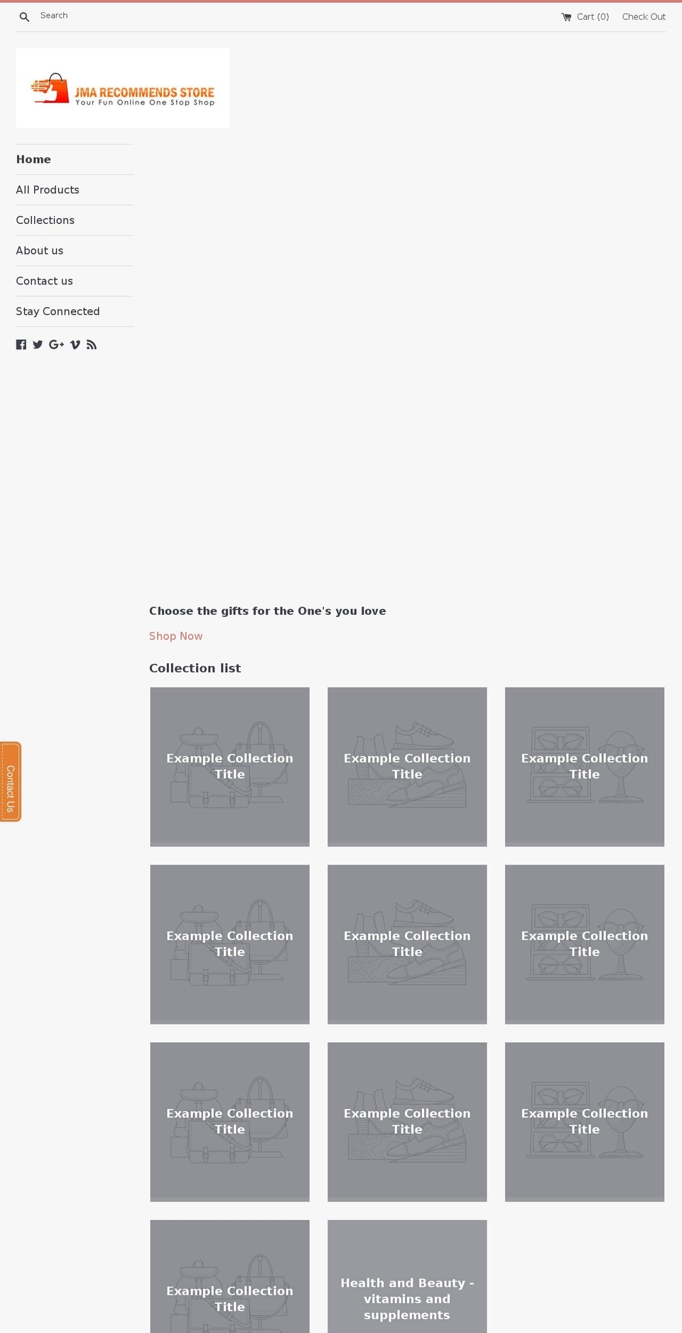jmarecommends.com — Shopify storefront screenshot
