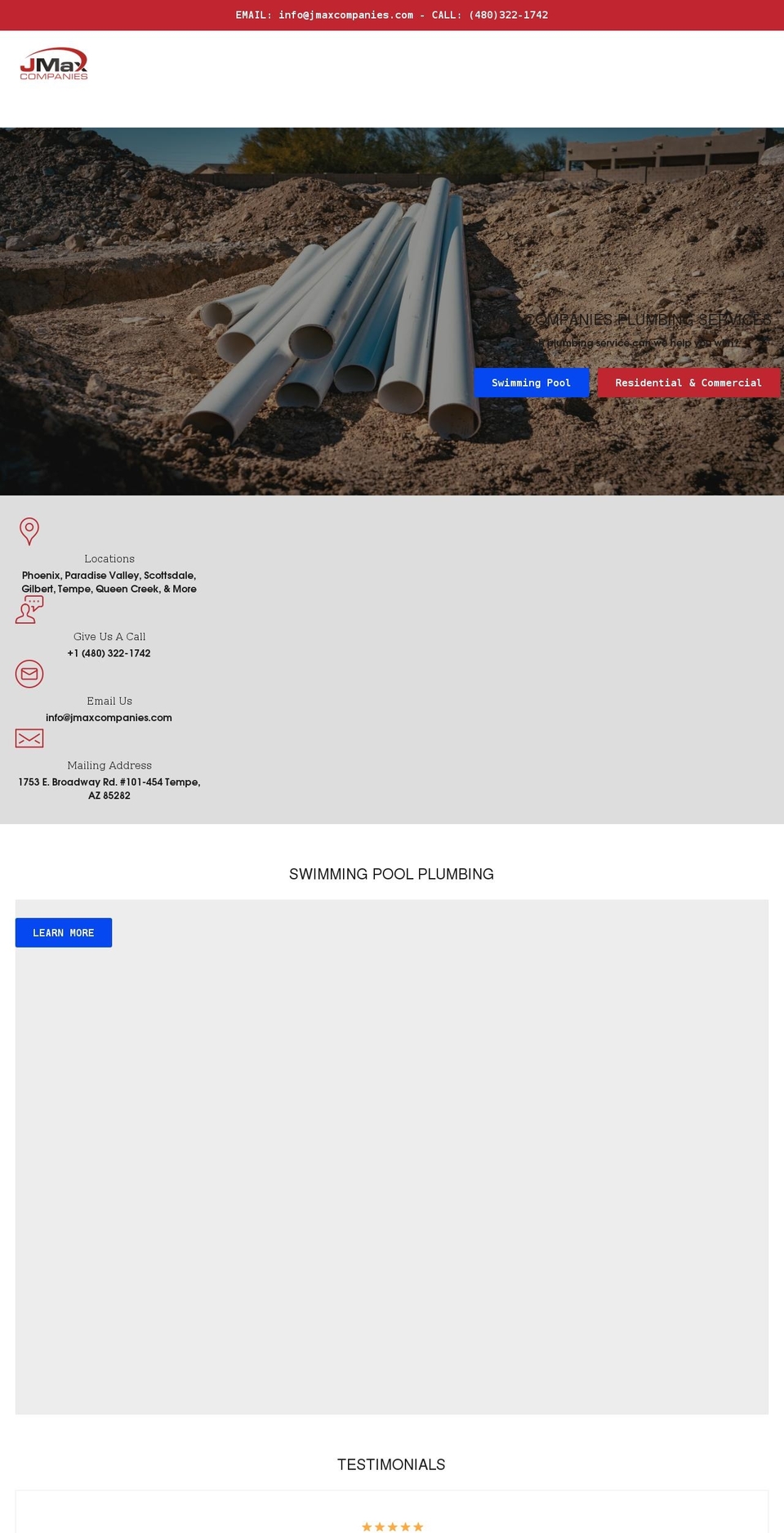 jmaxcompanies.com shopify website screenshot
