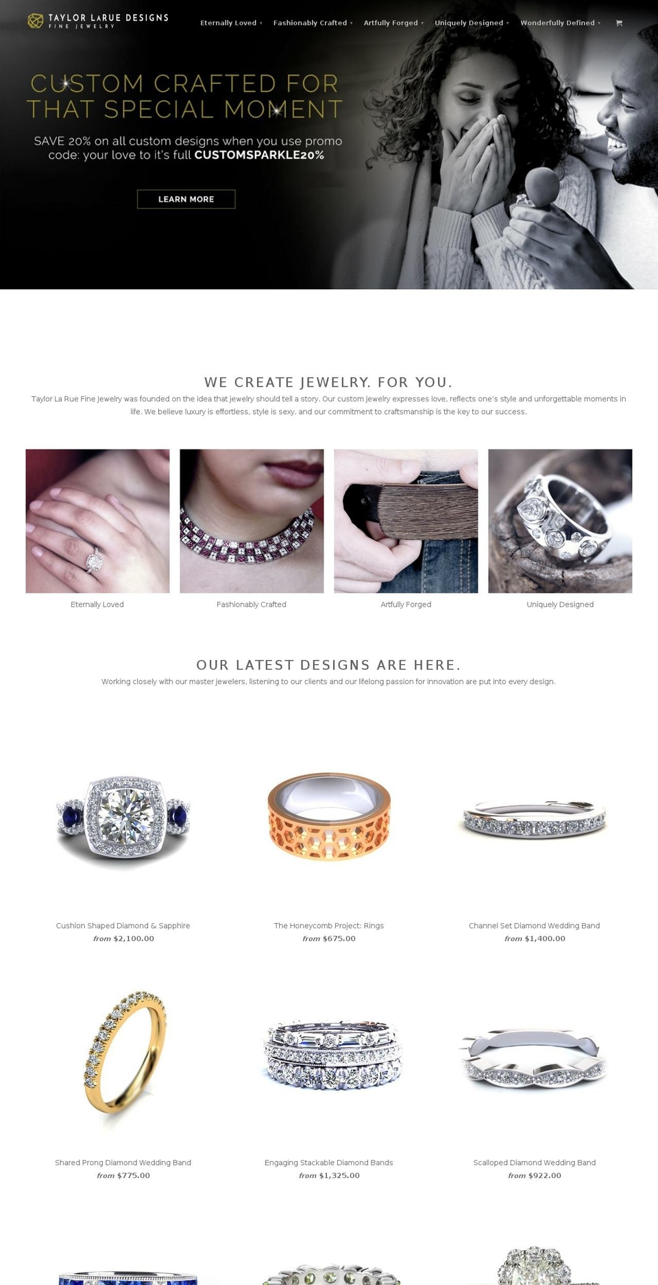 jmdfinejewelry.com — Shopify storefront screenshot