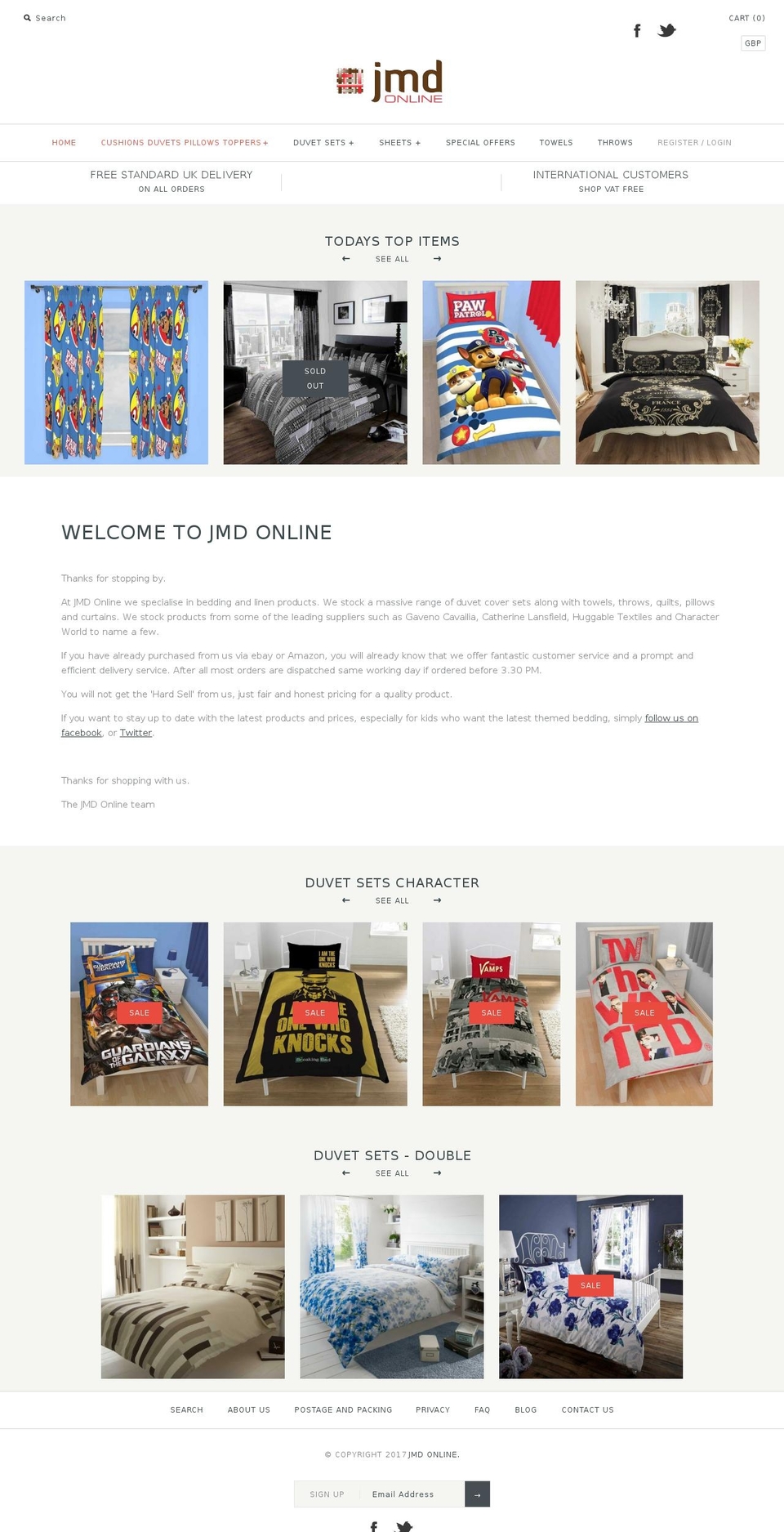 Copy of Symmetry Shopify theme site example jmdonline.co.uk