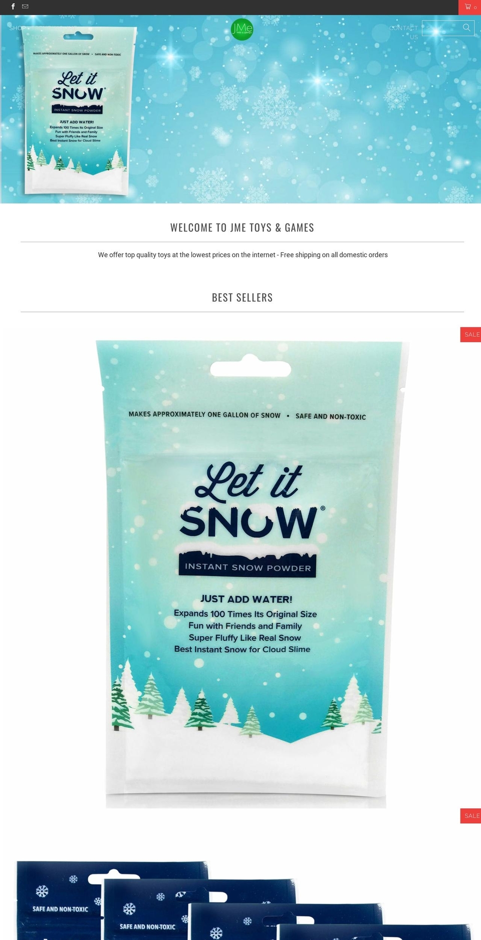 jmetoysandgames.com shopify website screenshot