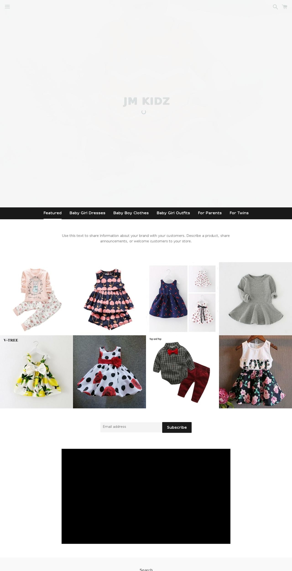 jmkidz.com — Shopify storefront screenshot