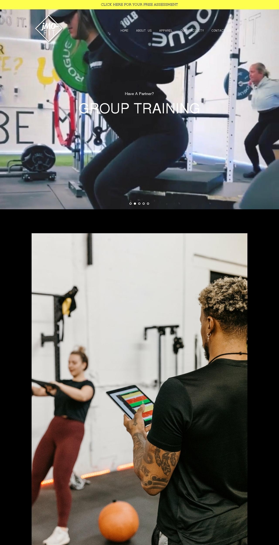 jmo-fittrain.com shopify website screenshot