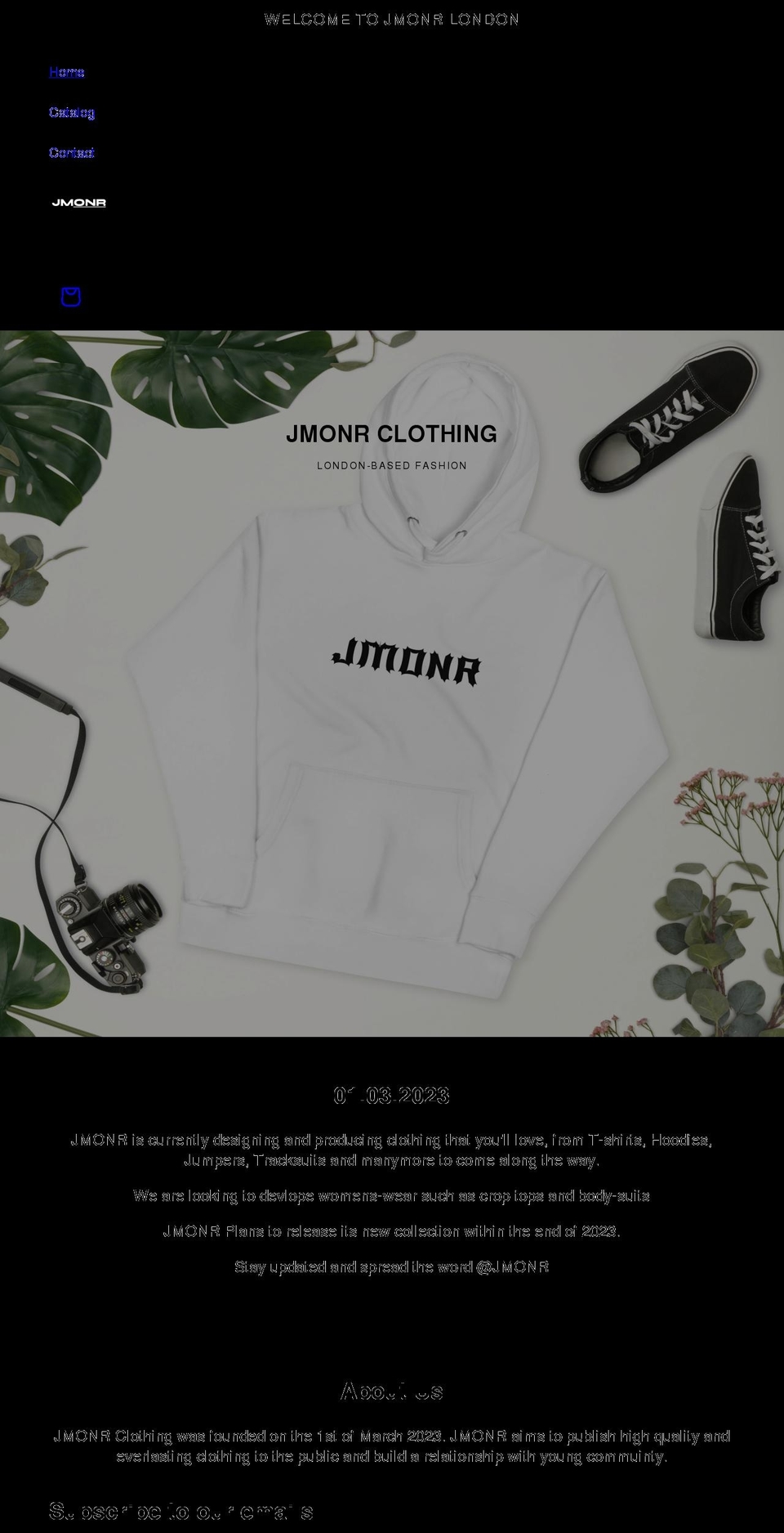 jmonr.com shopify website screenshot