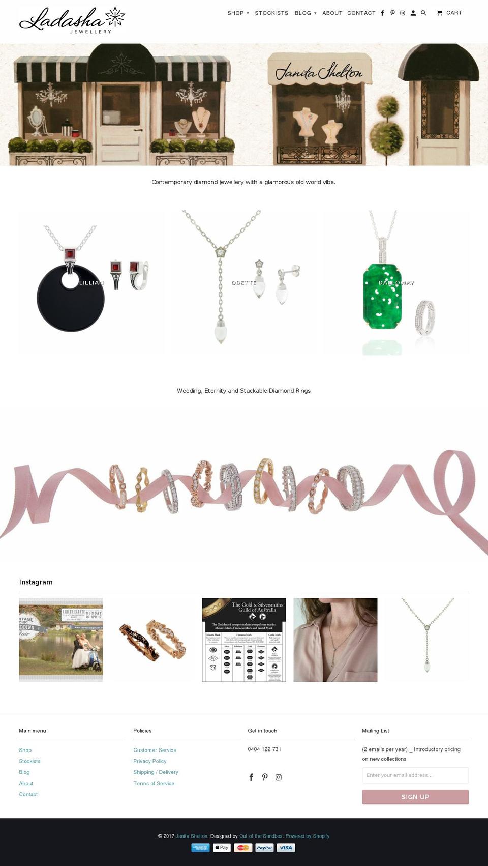 jmshelton.com shopify website screenshot