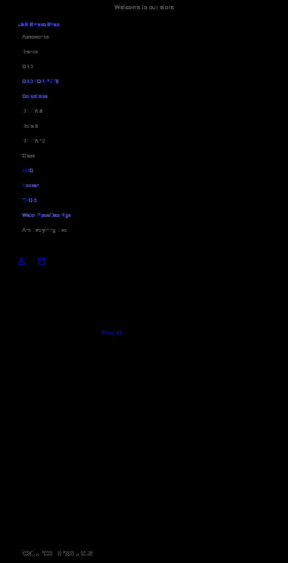 jmsmokeshop.com shopify website screenshot
