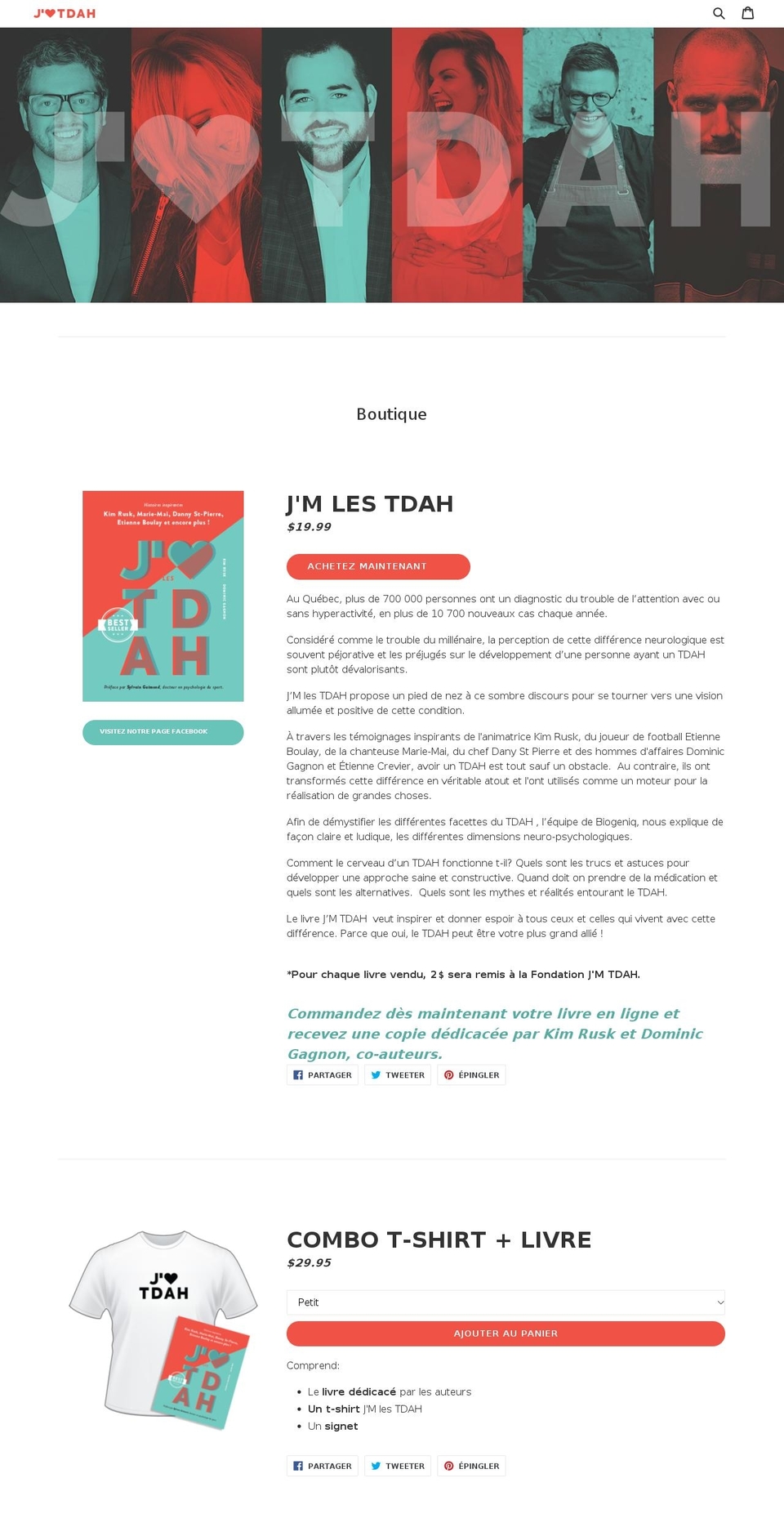 jmtdah.com — Shopify storefront screenshot