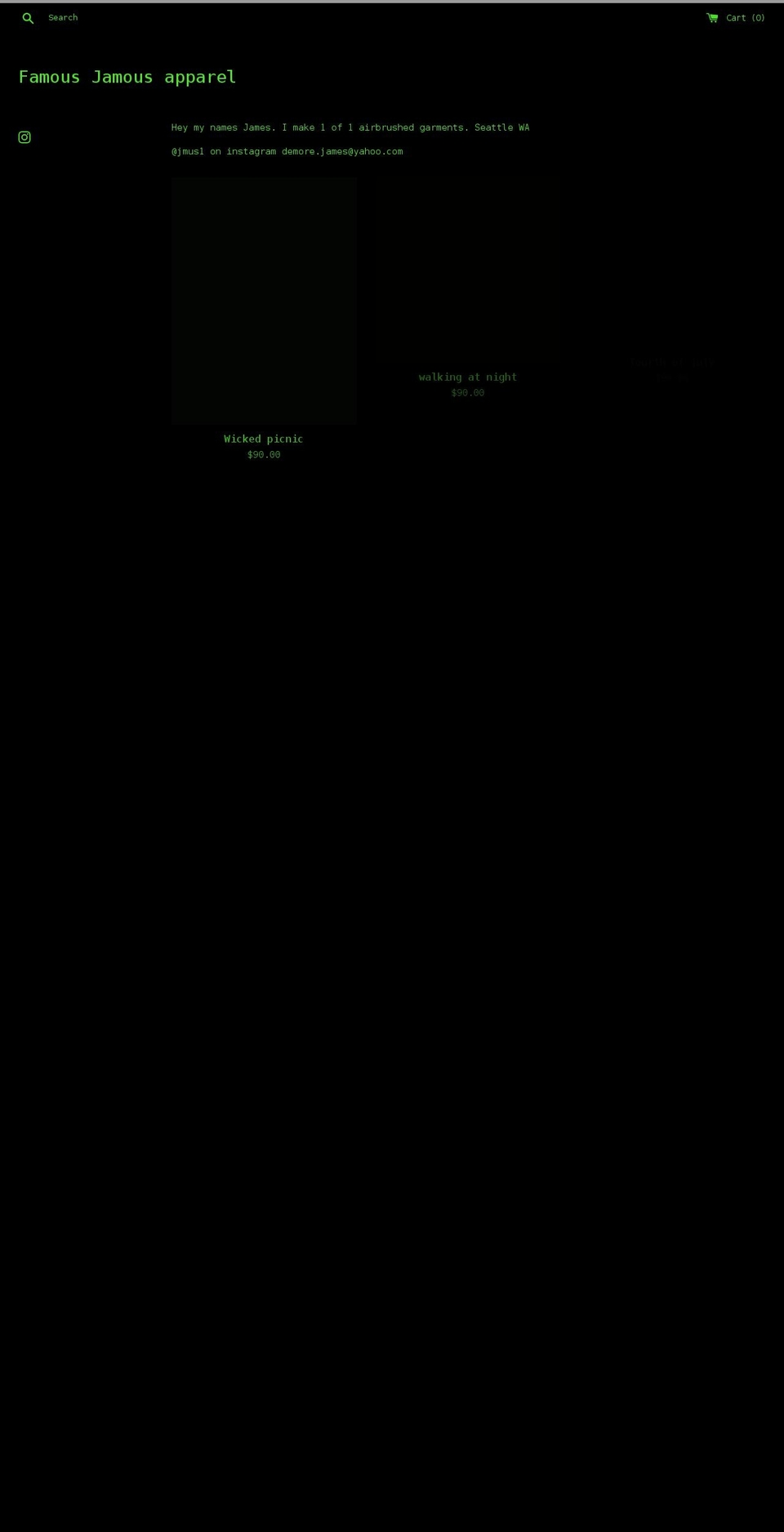 jmus1.com shopify website screenshot