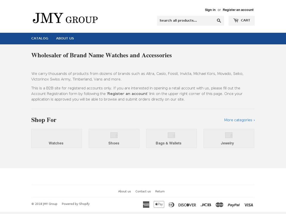jmygroup.net shopify website screenshot