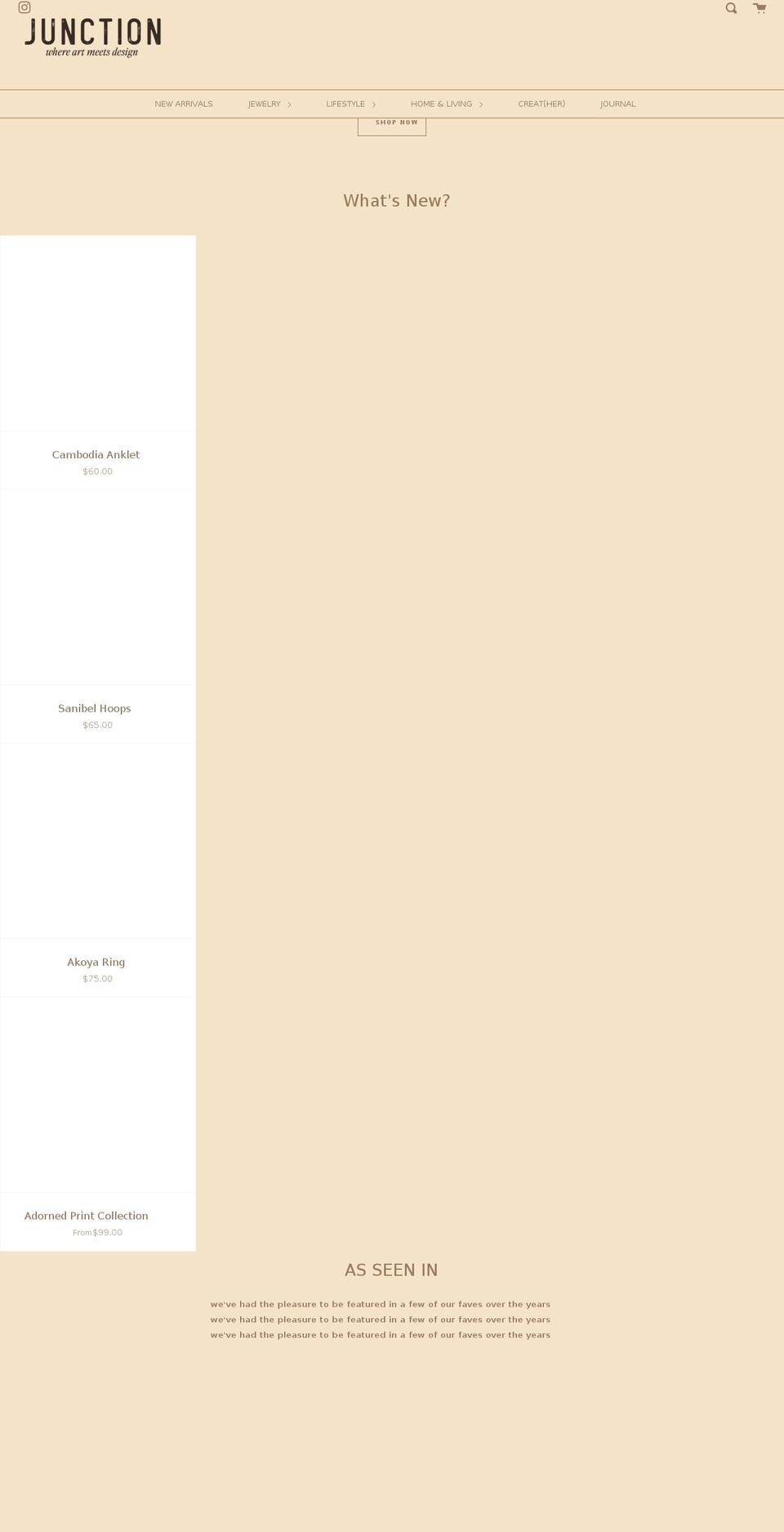 jnct.co shopify website screenshot