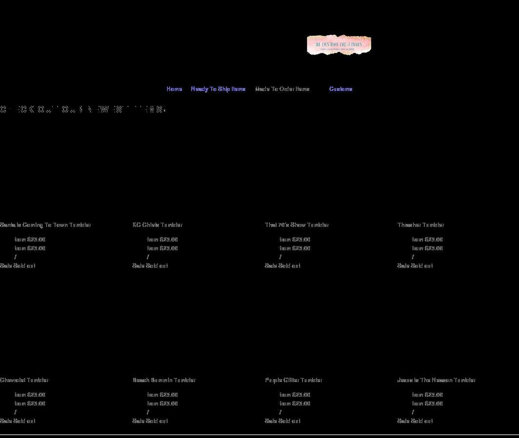 jncustomcreations.com shopify website screenshot