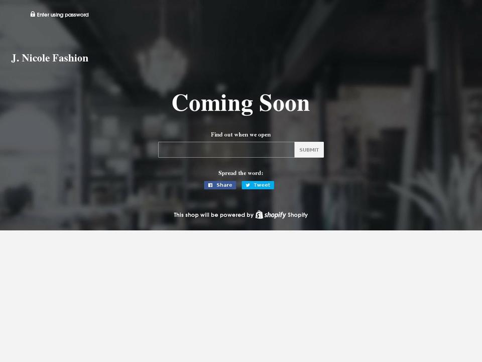 jnicolefashion.com — Shopify storefront screenshot