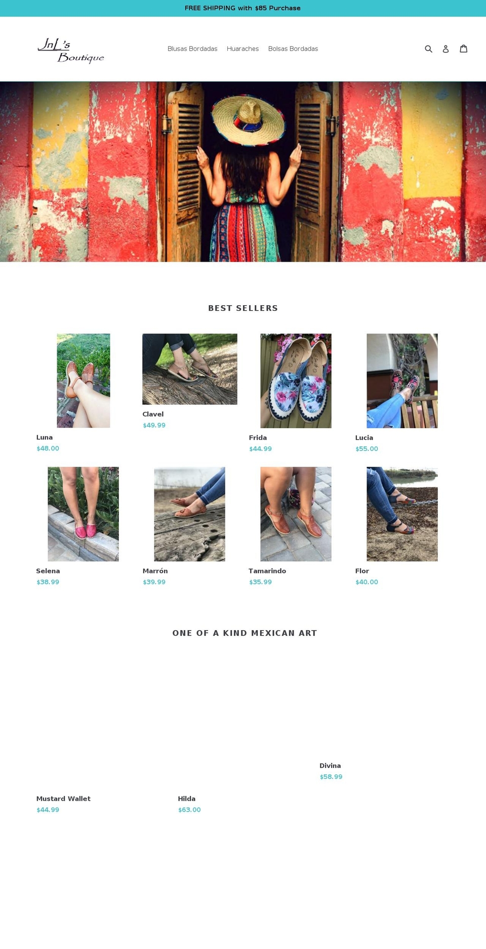 jnlsboutique.com shopify website screenshot