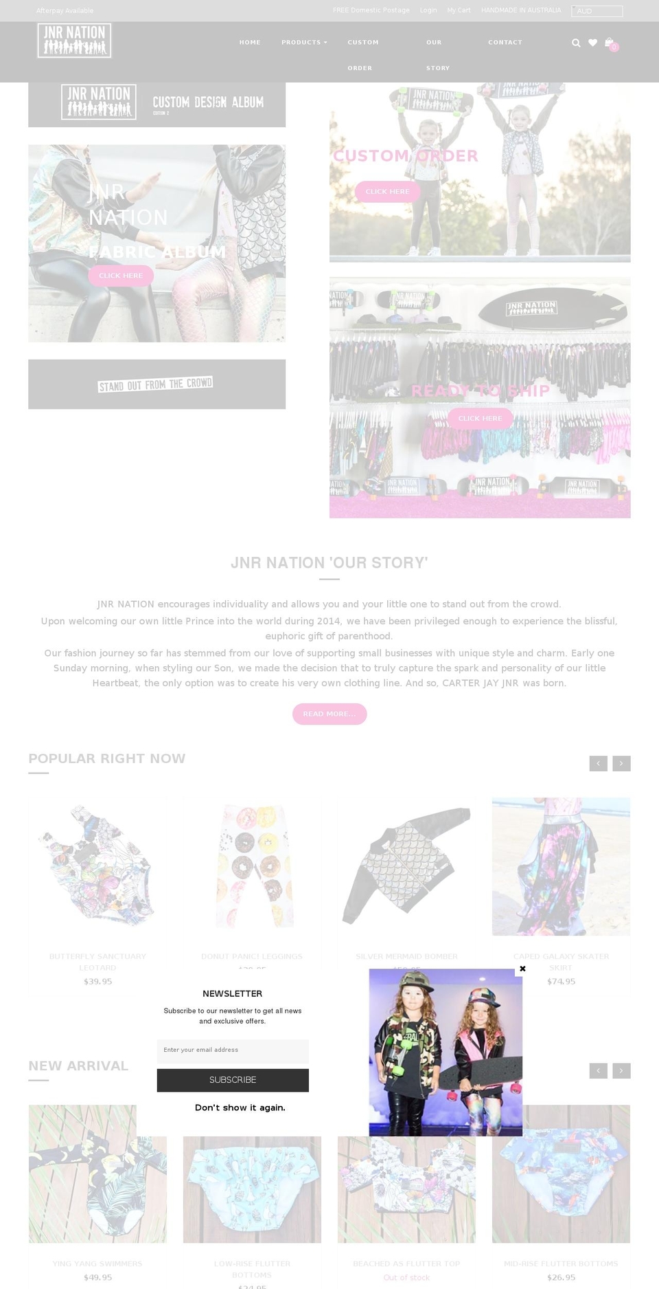 journey-casual Shopify theme site example jnrnation.com