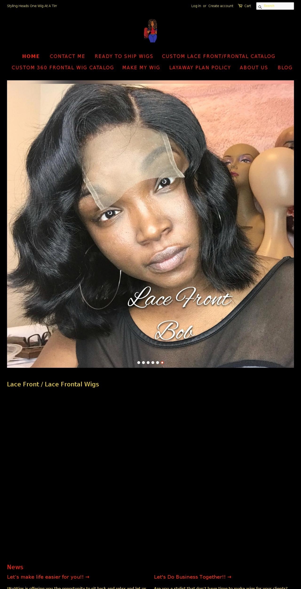 jnuwigs.com shopify website screenshot