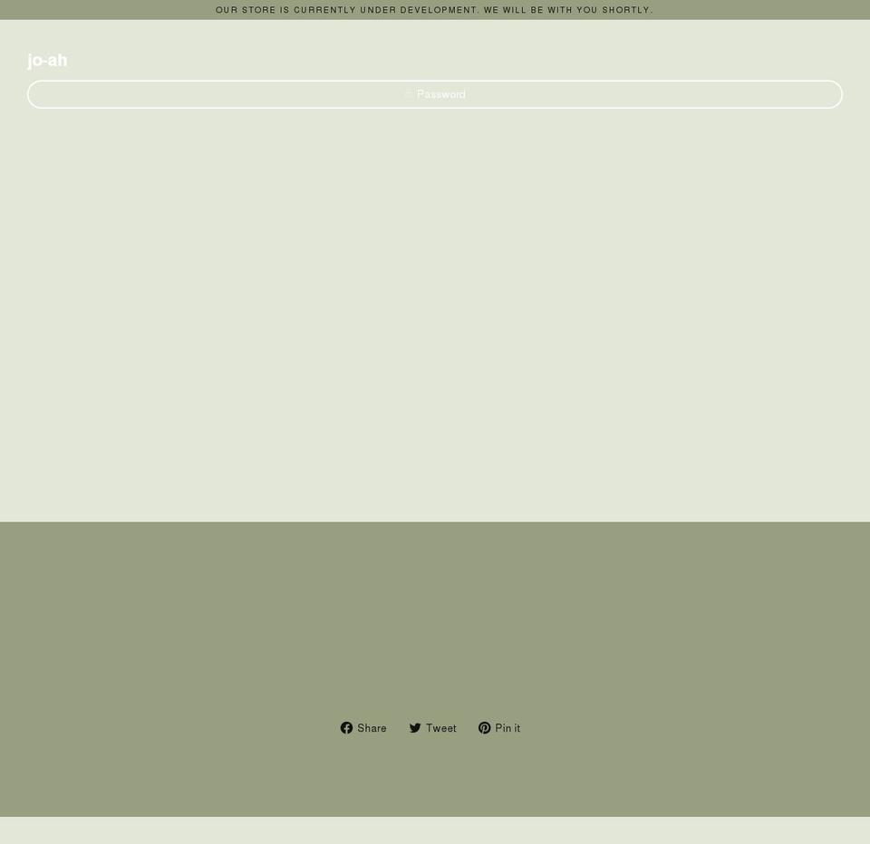 jo-ah.com shopify website screenshot