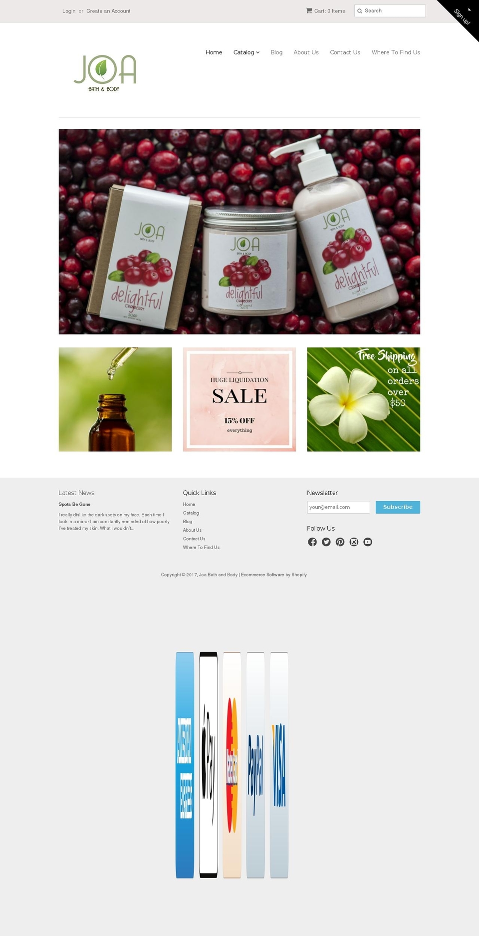 joabnb.com shopify website screenshot