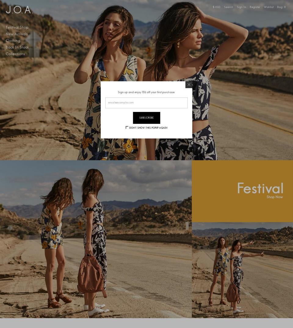 puro1-v-1-3 Shopify theme site example joaclothing.com