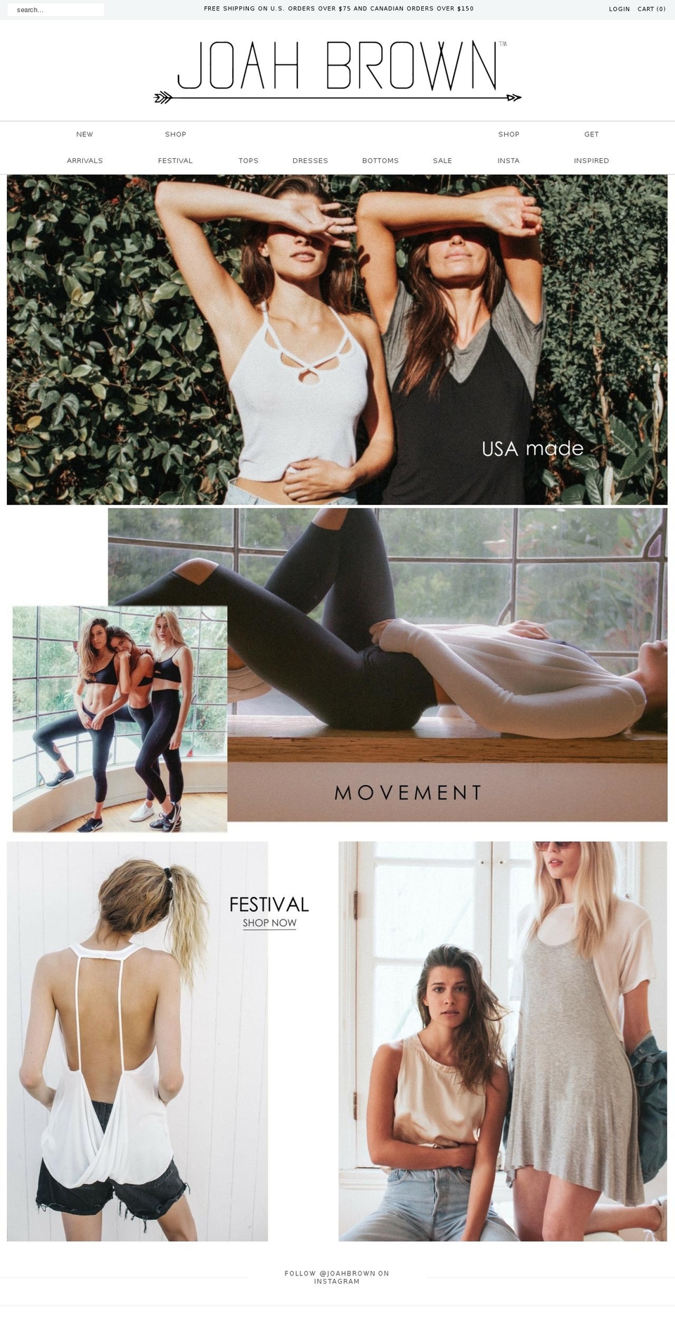 joahbrown.com shopify website screenshot