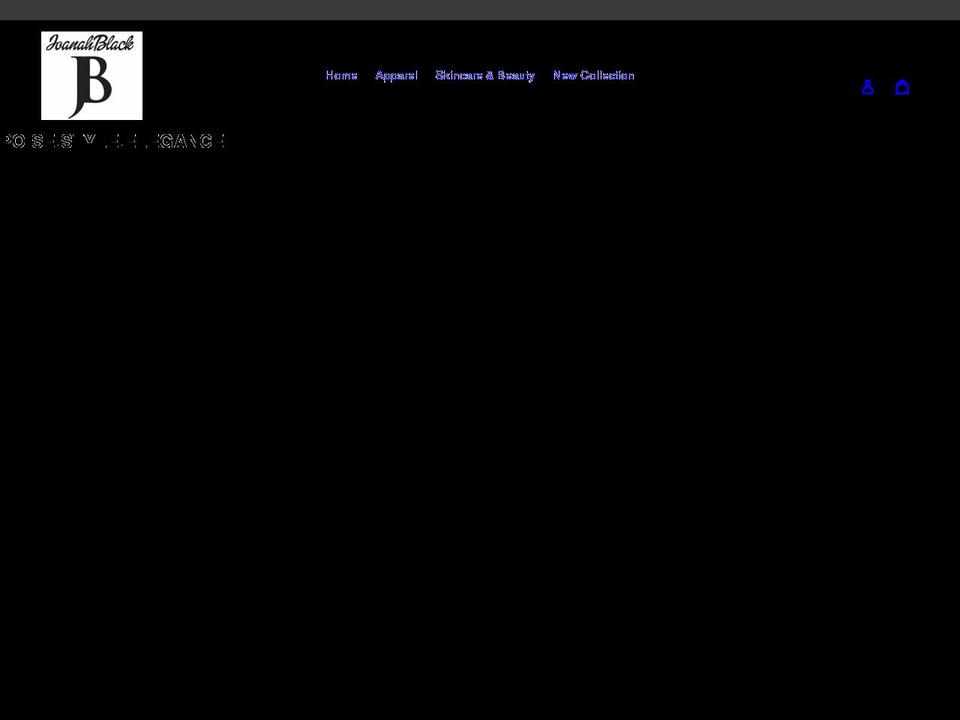 joanahblack.com shopify website screenshot