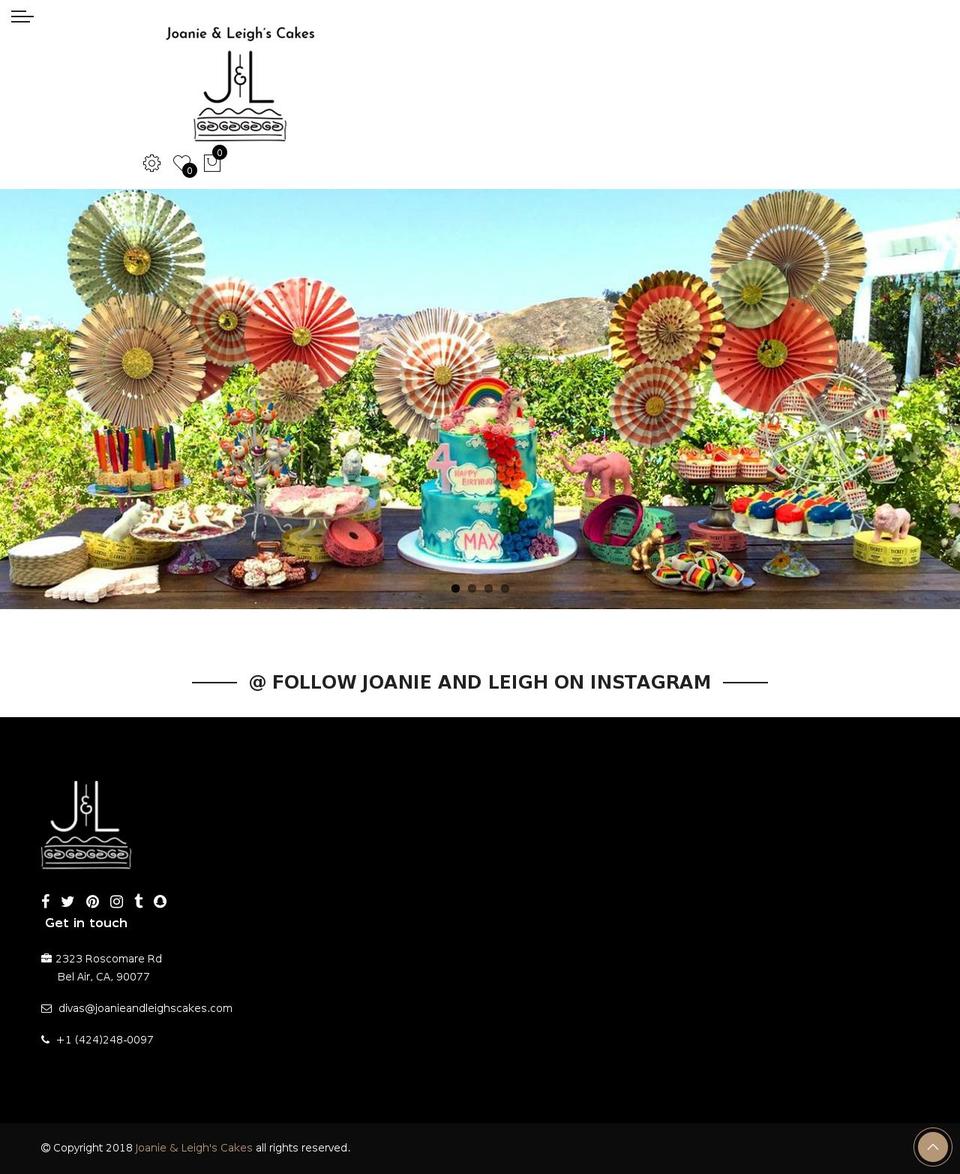 gecko-upload-1-4 Shopify theme site example joanieandleighscakes.com