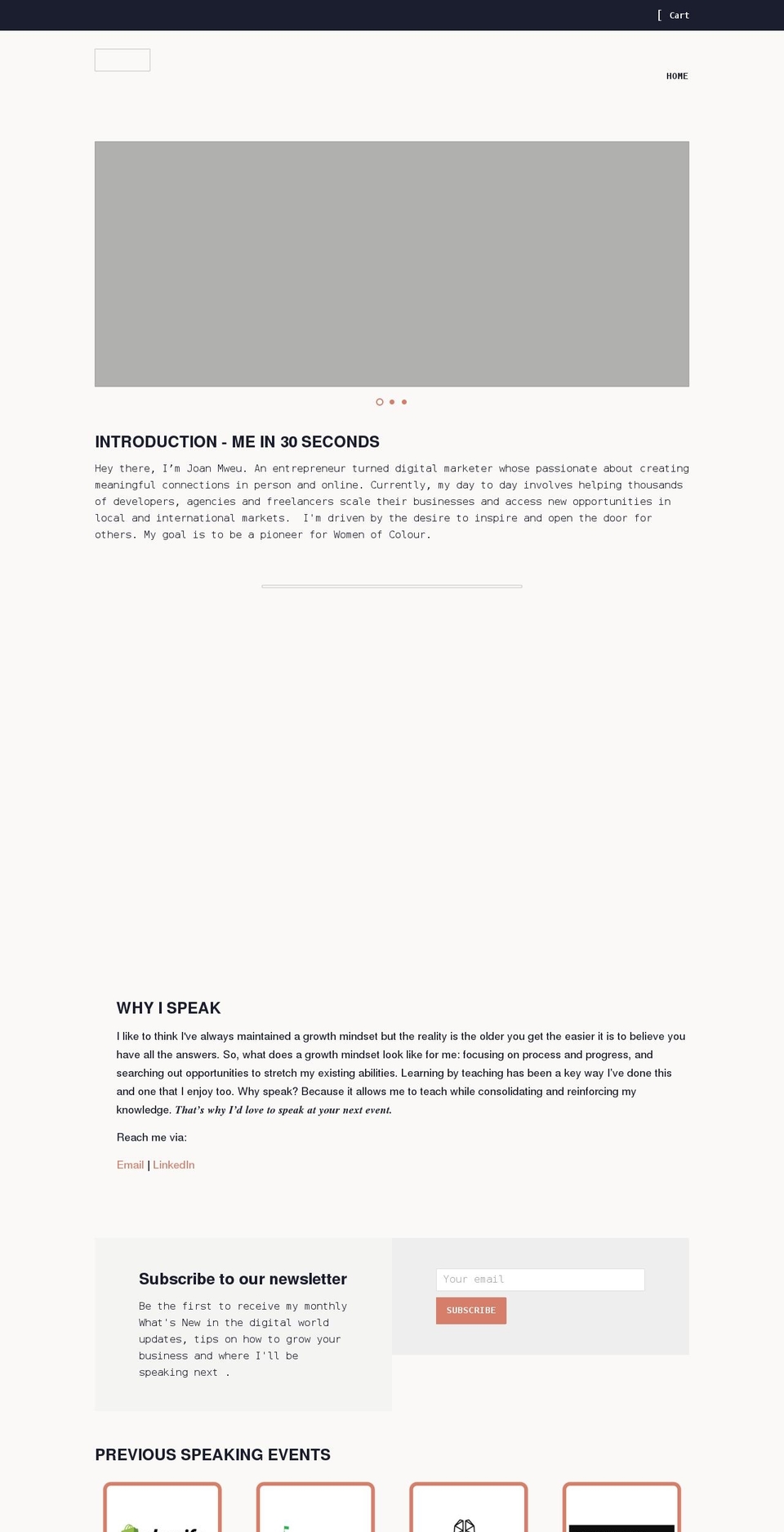 joanmweu.com shopify website screenshot