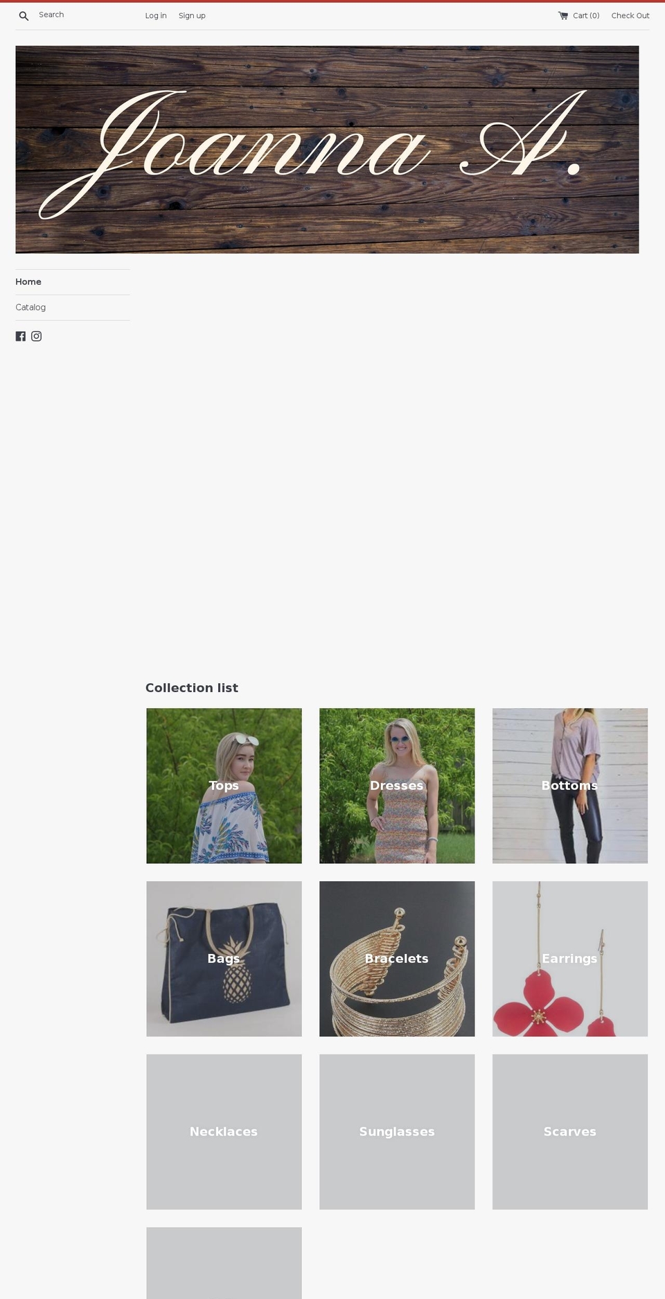 joanna-a.com — Shopify storefront screenshot