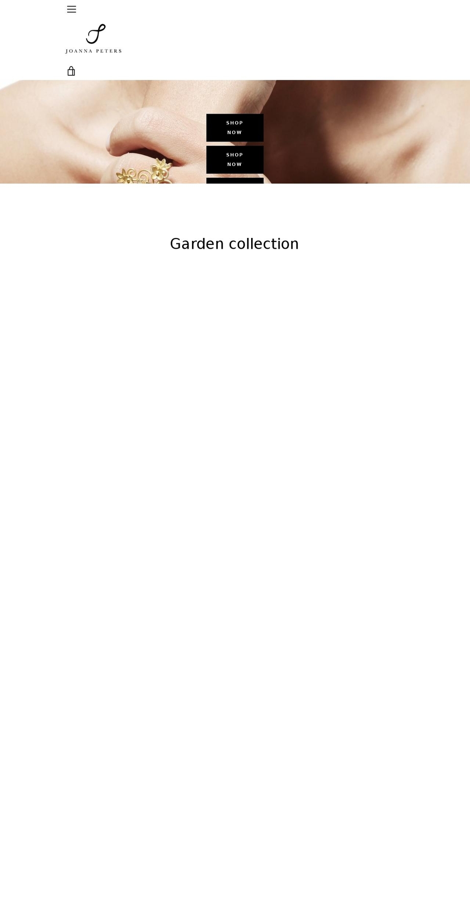 joanna-peters.com shopify website screenshot