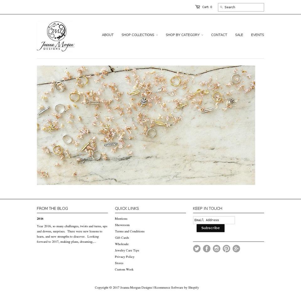 joannamorgandesigns.com shopify website screenshot