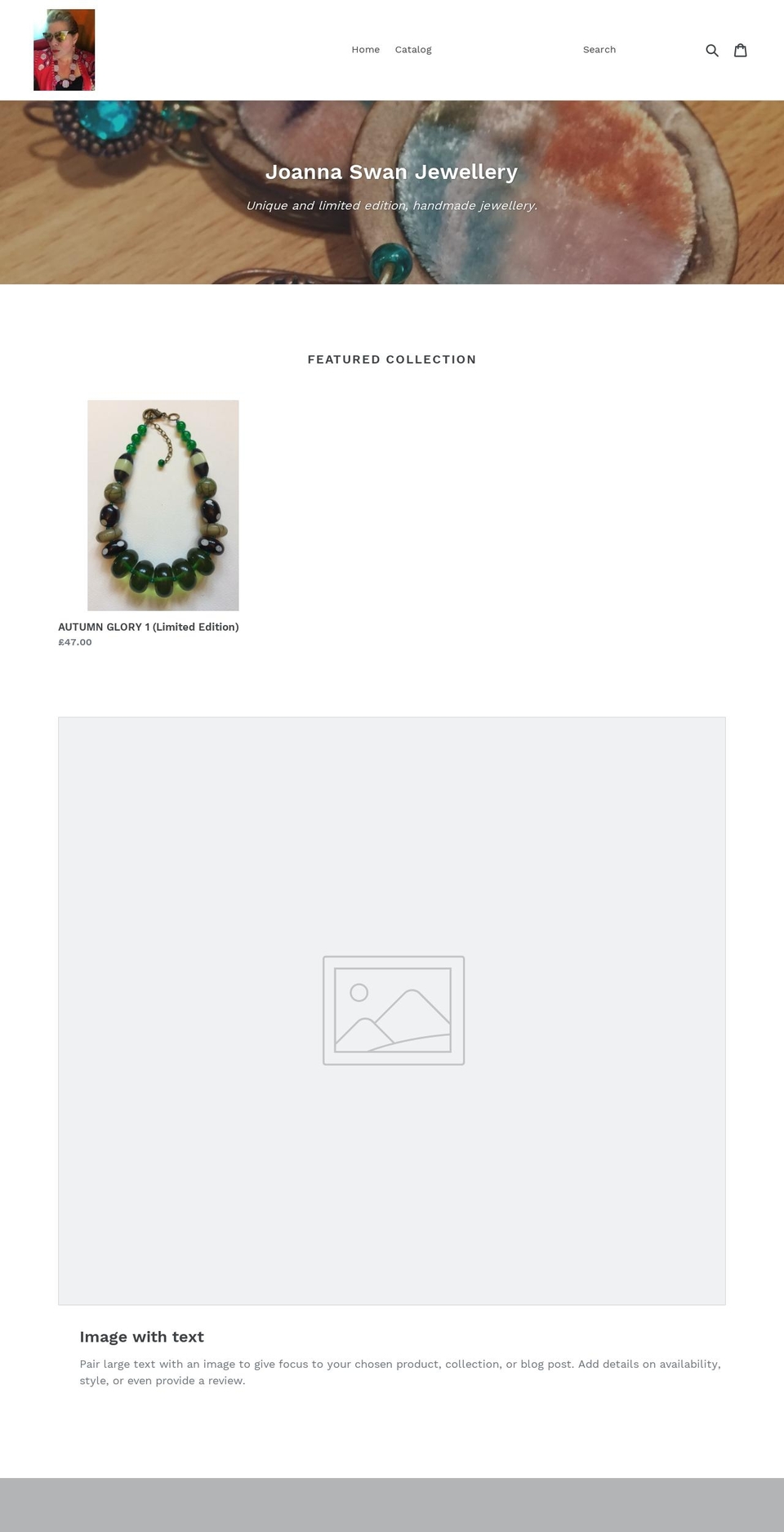 joannaswanjewellery.com — Shopify storefront screenshot